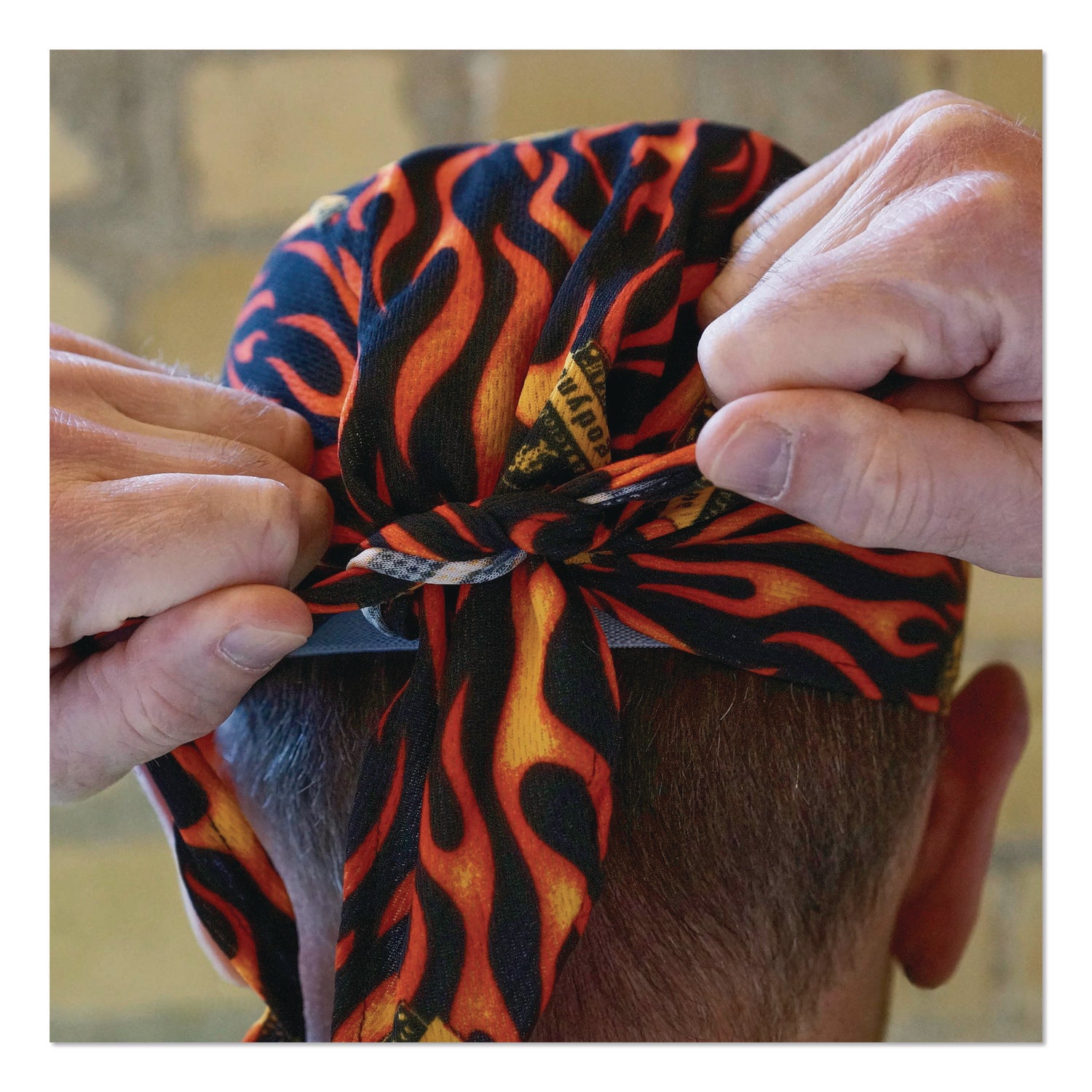 Ergodyne Chill-Its 6615 High-Performance Bandana Do Rag, Multi, Fabric, 6 per Carton