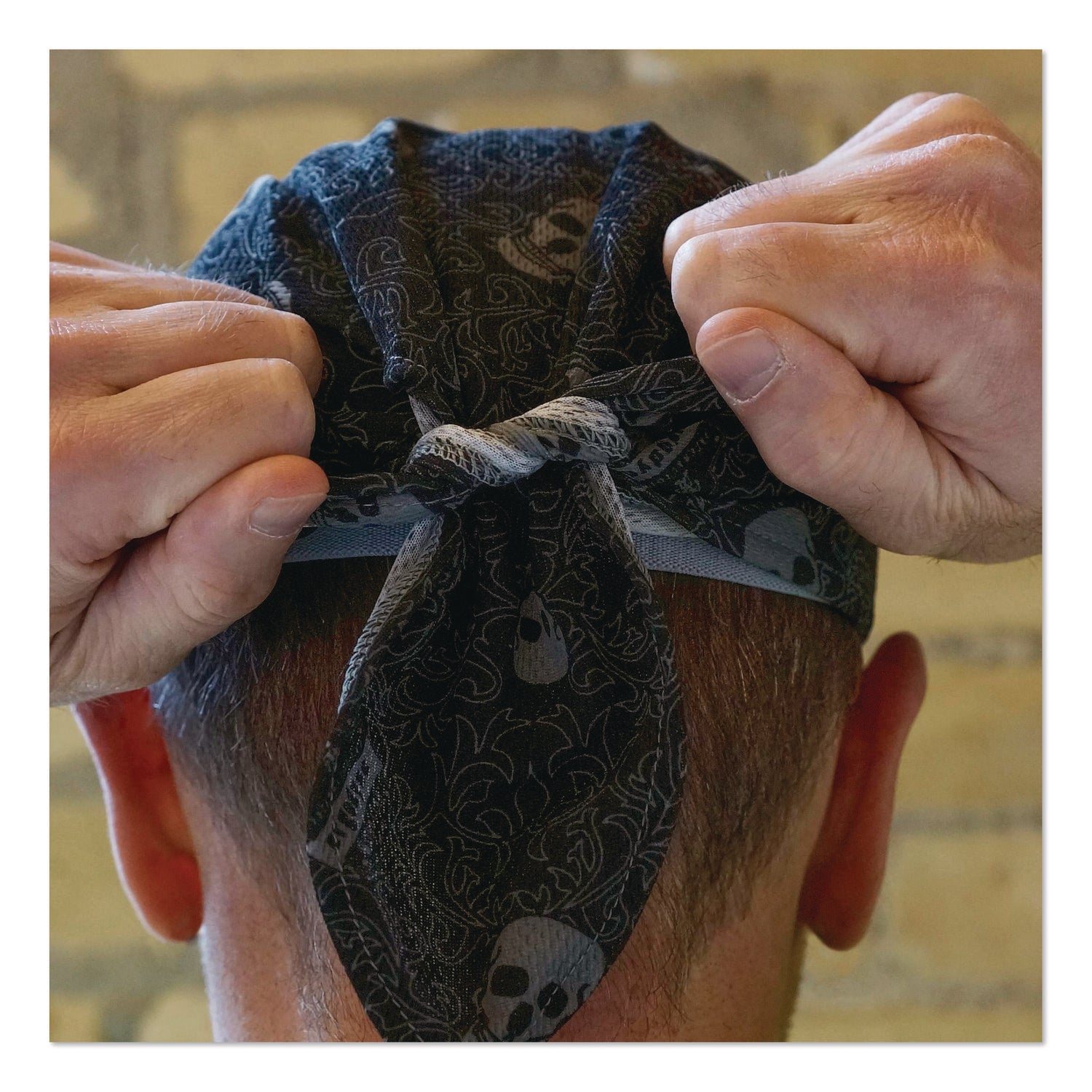 Ergodyne Chill-Its 6615 High-Performance Bandana Do Rag, Multi, Fabric, 6 per Carton