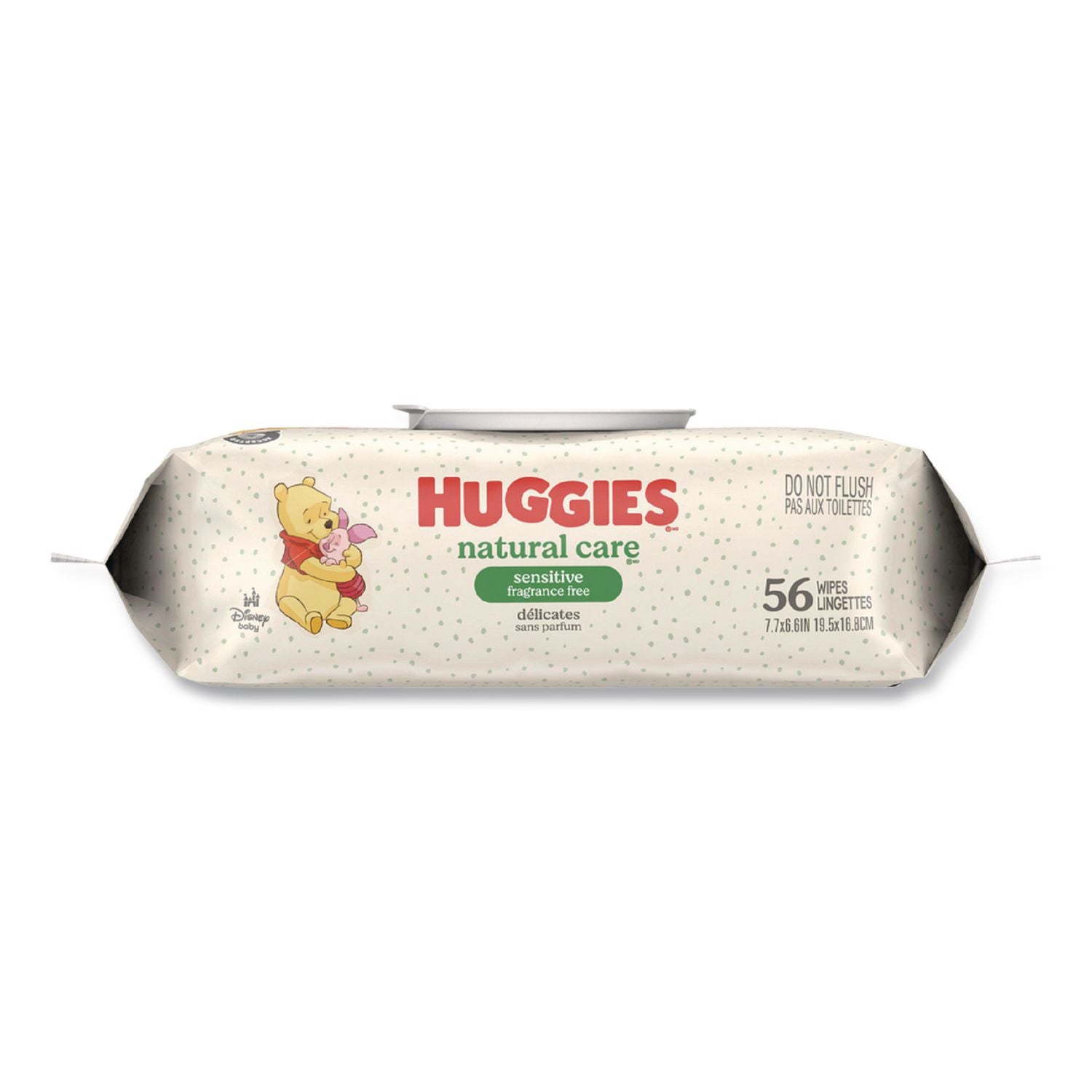 Natural Care Sensitive Baby Wipes, 6.6 X 6.86, Unscented, White, 56 Wipes/Pack, 3 Packs/Carton