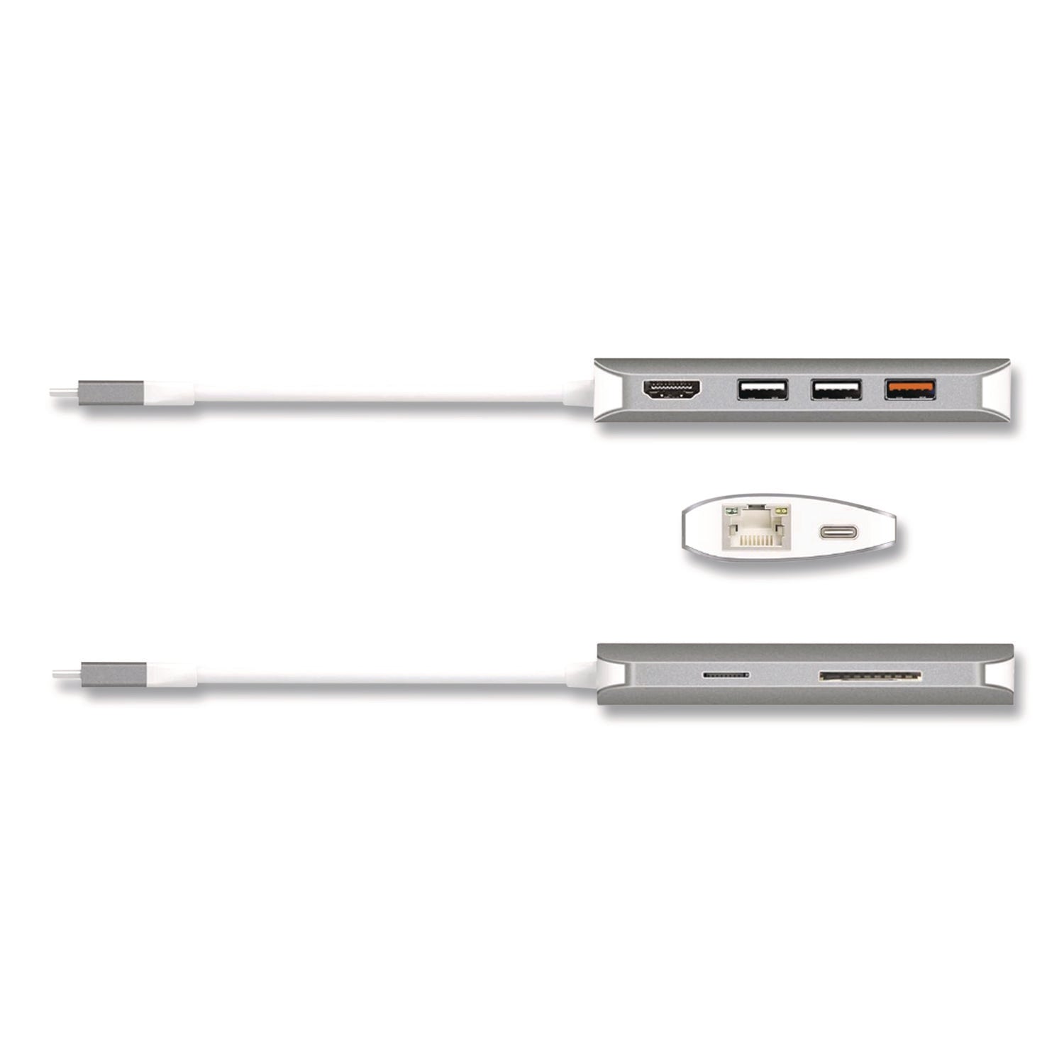 USB-C Multiport Adapter, Gray/White