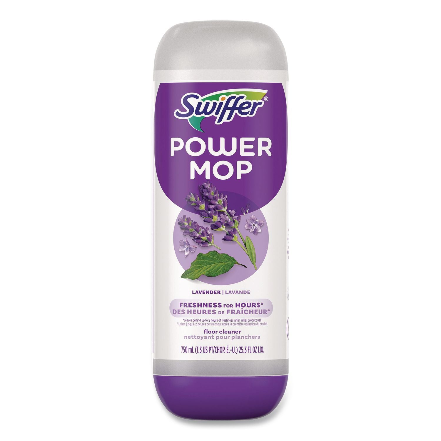 Swiffer PowerMop Refill Pack, Purple, 1 Kit (Includes Five Mopping Pad Refills and Floor Cleaning Solution)
