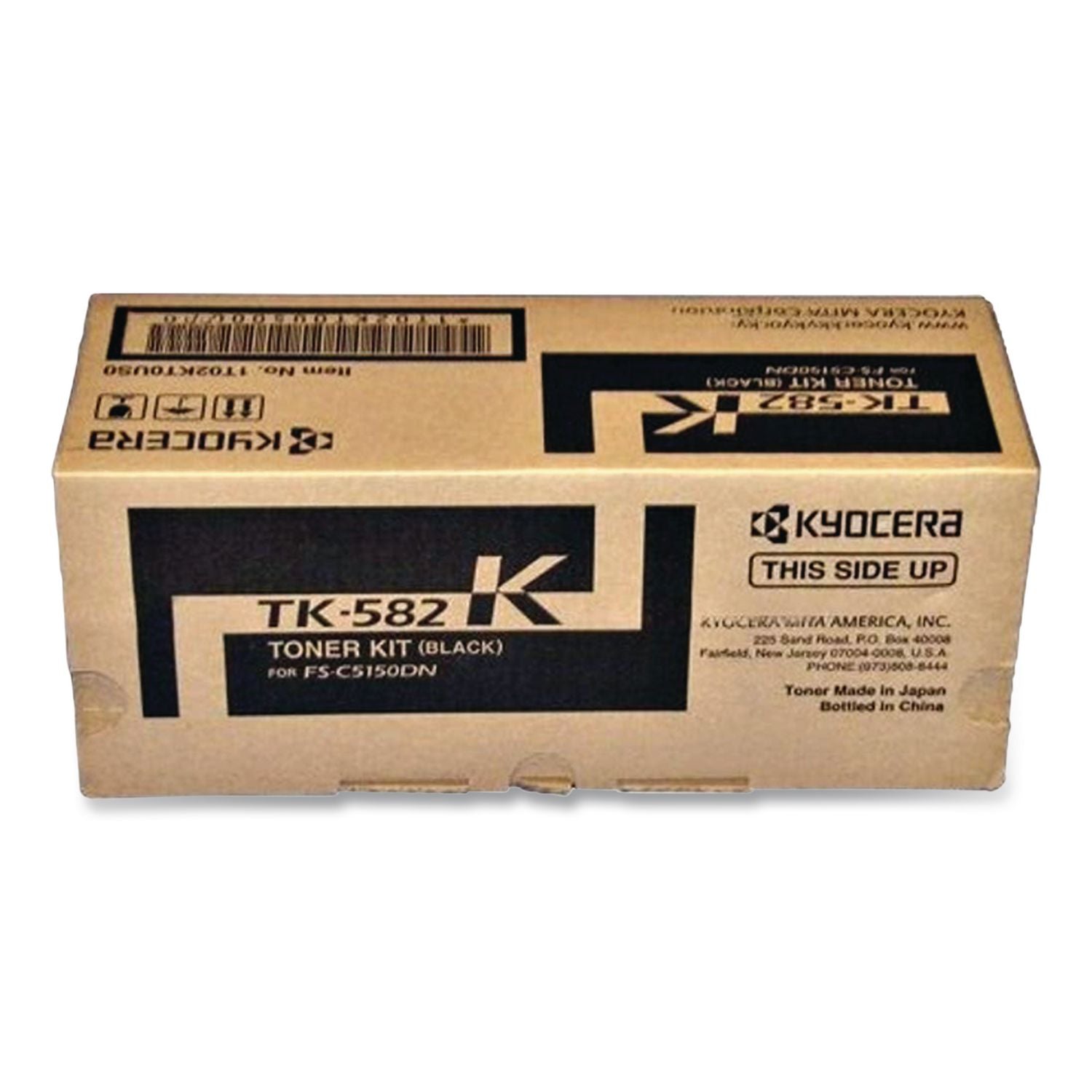 Kyocera TK-582K Original Laser Toner Cartridge - Black - 1 Each