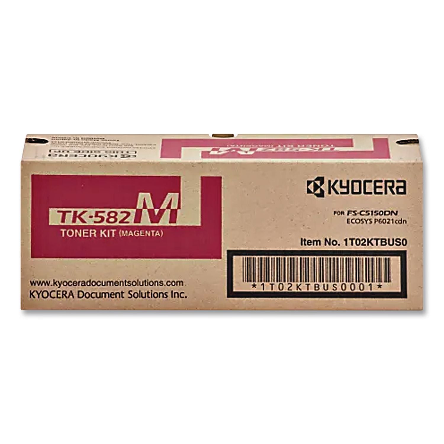 Kyocera TK-582M Original Laser Toner Cartridge - Magenta - 1 Each