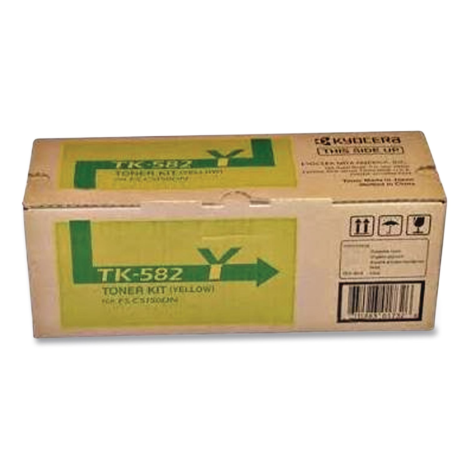 Kyocera TK-582Y Original Laser Toner Cartridge - Yellow - 1 Each