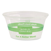 PLA Clear Cold Cups, Souffle, 2 oz, Plastic, Clear, 2,000/Carton
