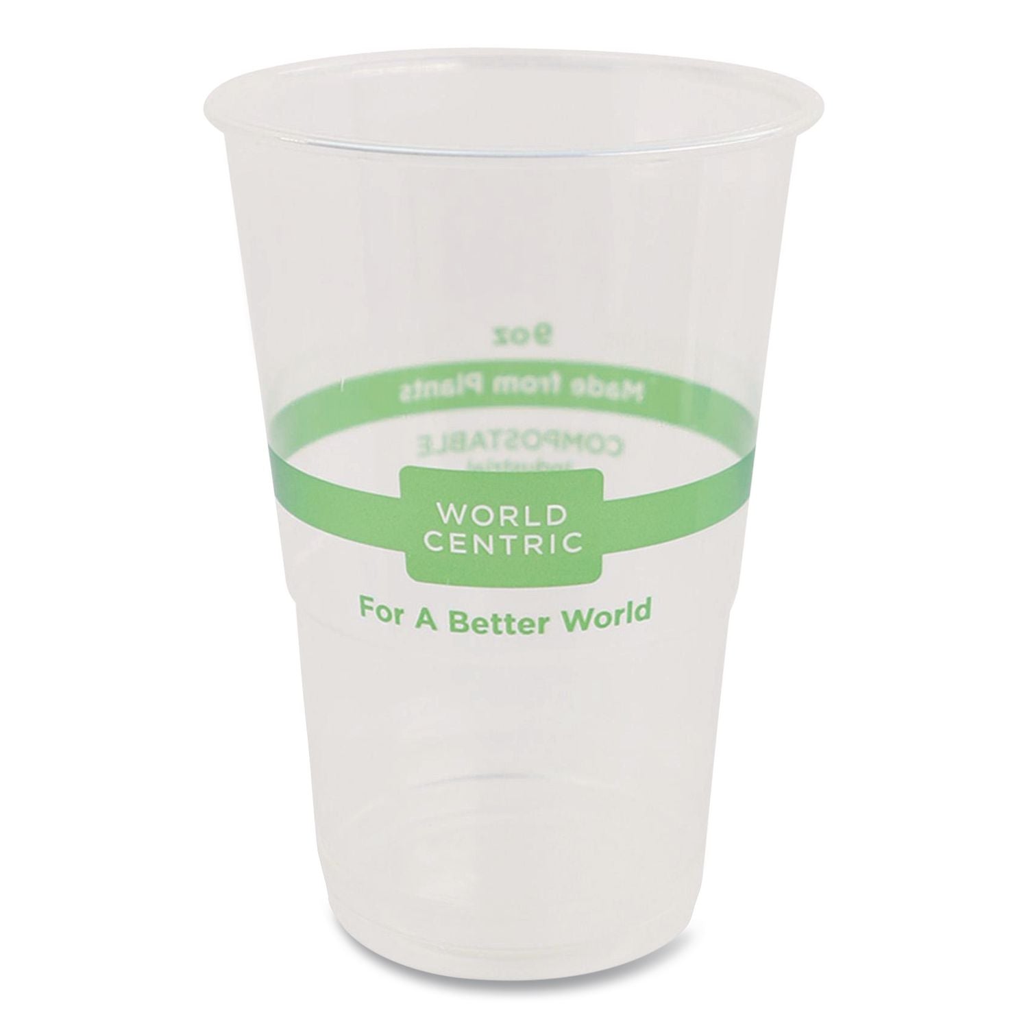 PLA Clear Cold Cups, 9 oz, Plastic, Clear, 2,000/Carton