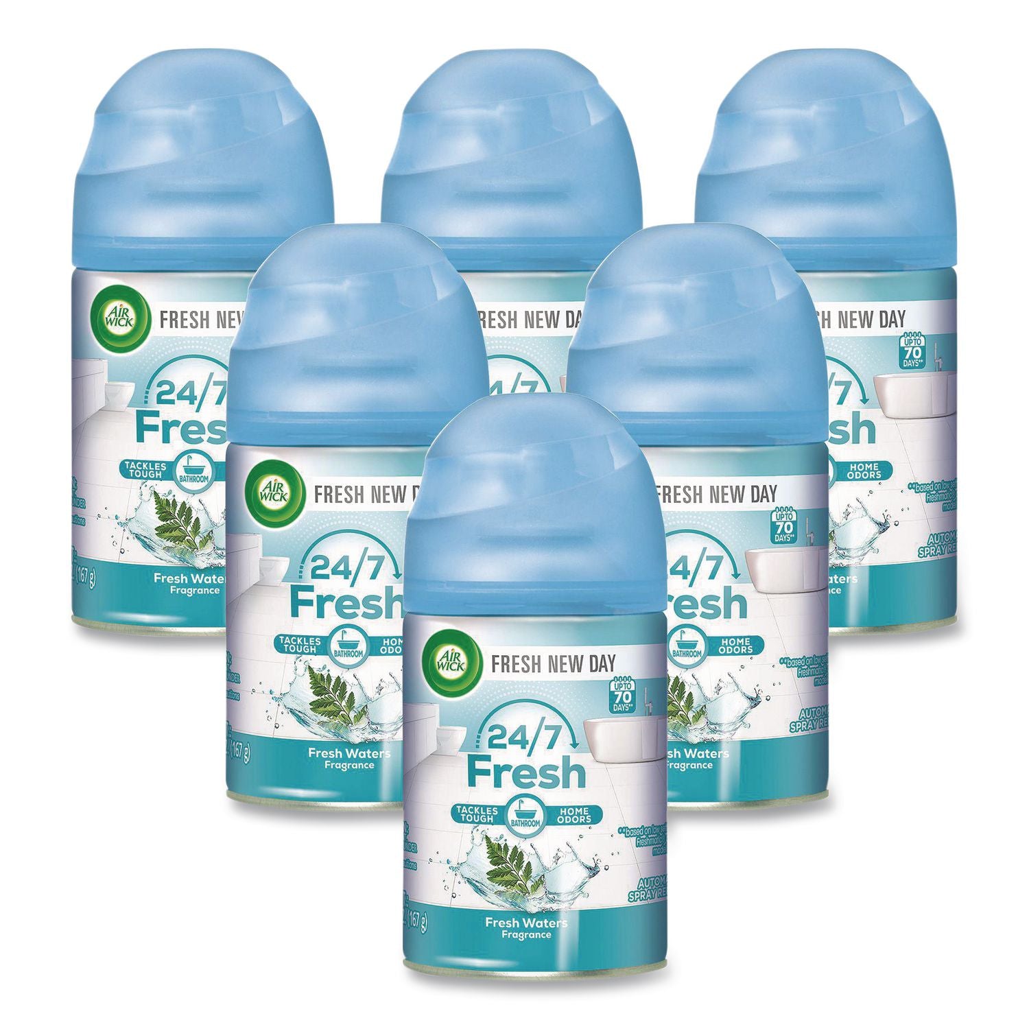 Air Wick Freshmatic Air Freshener Spray Refill - Spray - 5.9 fl oz (0.2 quart) - Freshwater - 60 Day - Odor Neutralizer - 1 Each