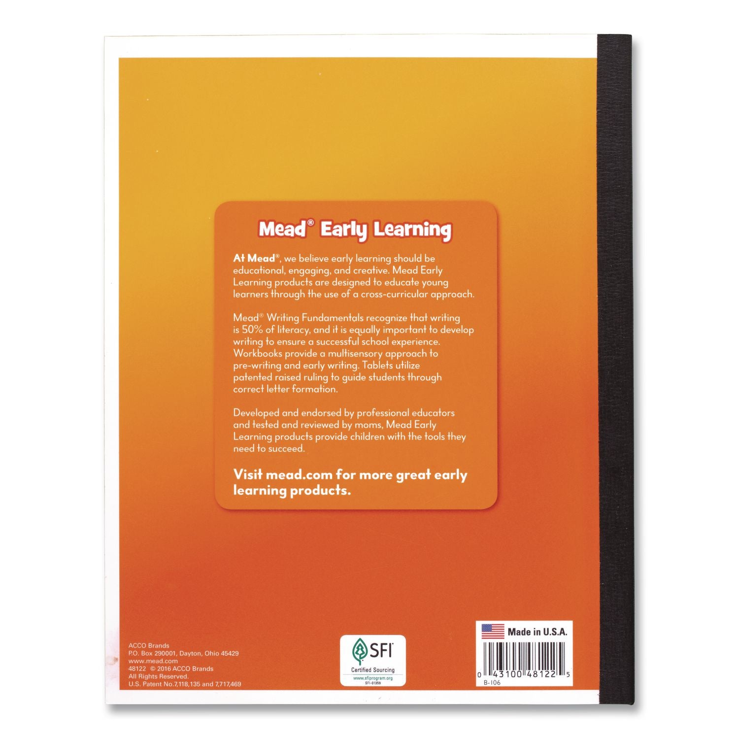 Mead Learn To Letter Writing Book Printed Book