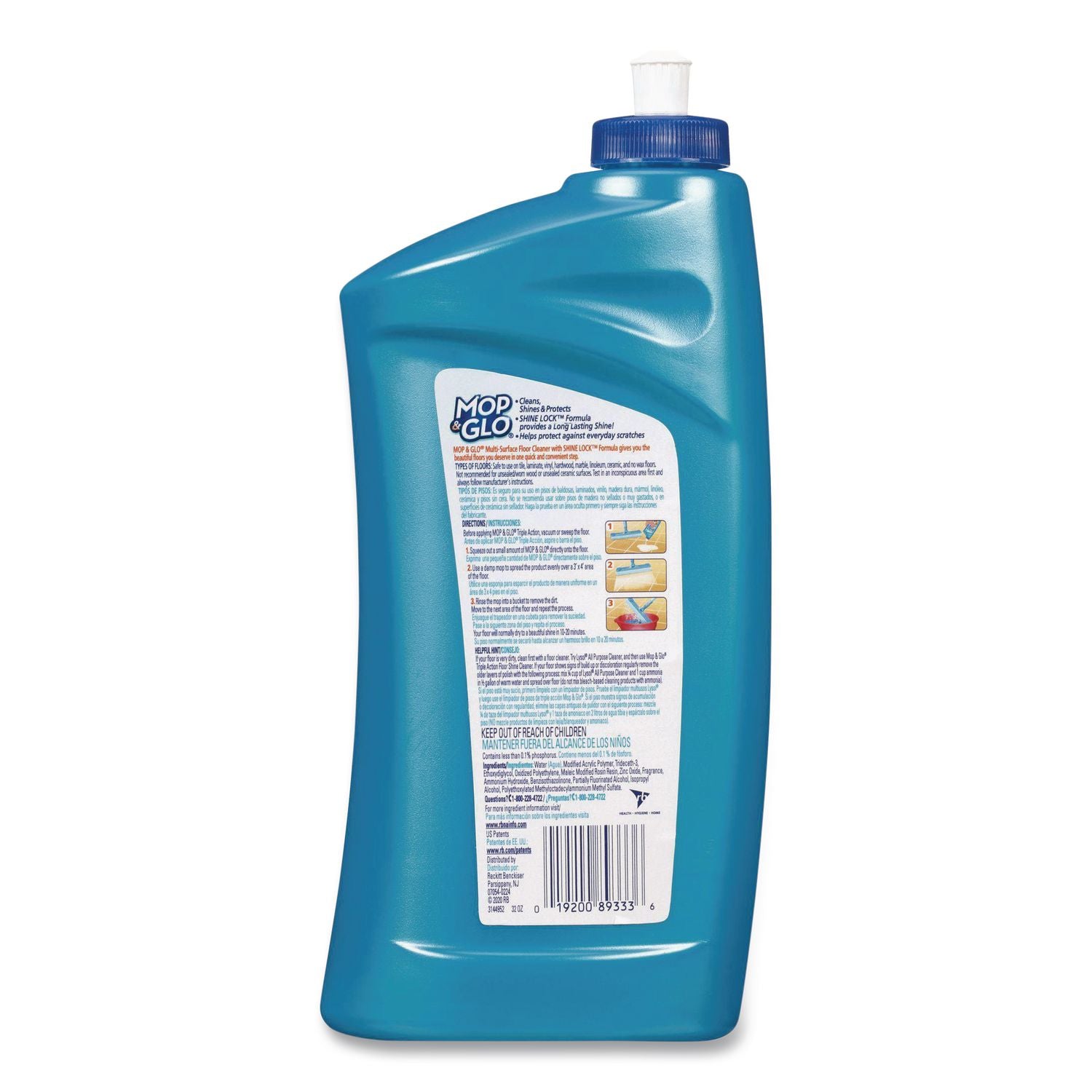 Ready To Use Multi-Surface Floor Cleaner, Fresh Citrus Scent, 32 Oz Bottle, 4/Carton