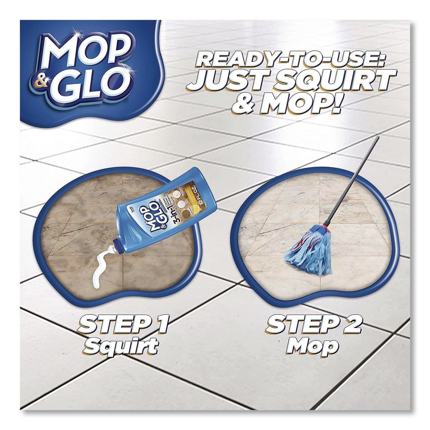 Ready To Use Multi-Surface Floor Cleaner, Fresh Citrus Scent, 32 Oz Bottle, 4/Carton