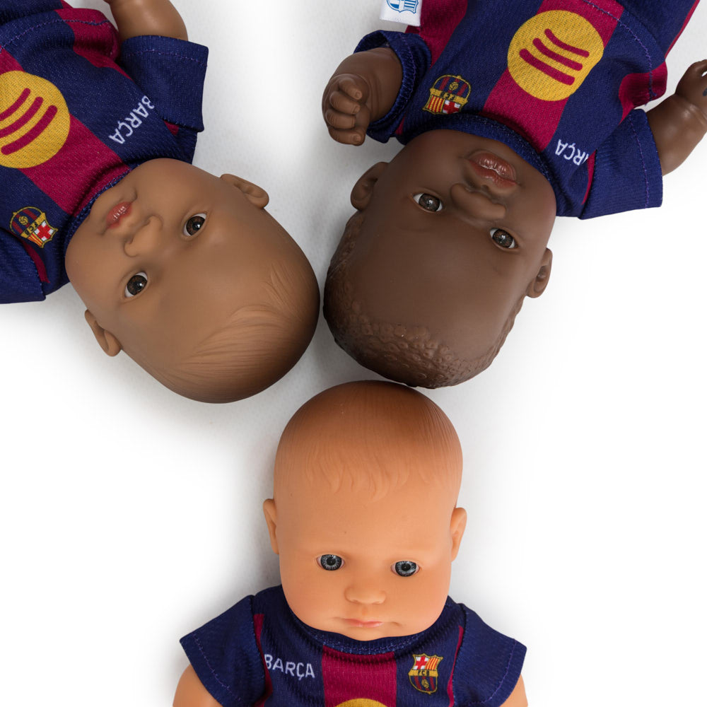 Barça caucasian doll girl