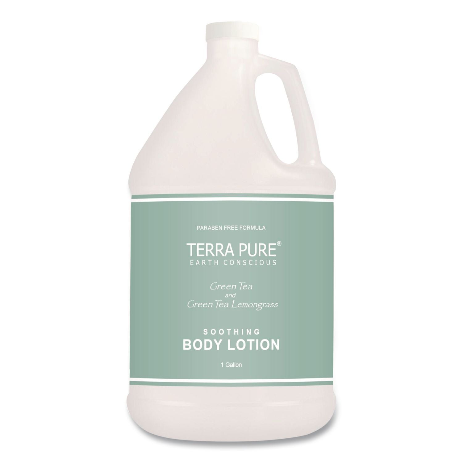 Terra Pure Lotion Gallon, 1 Gal Bottle, Green Tea And Lemongrass Scent