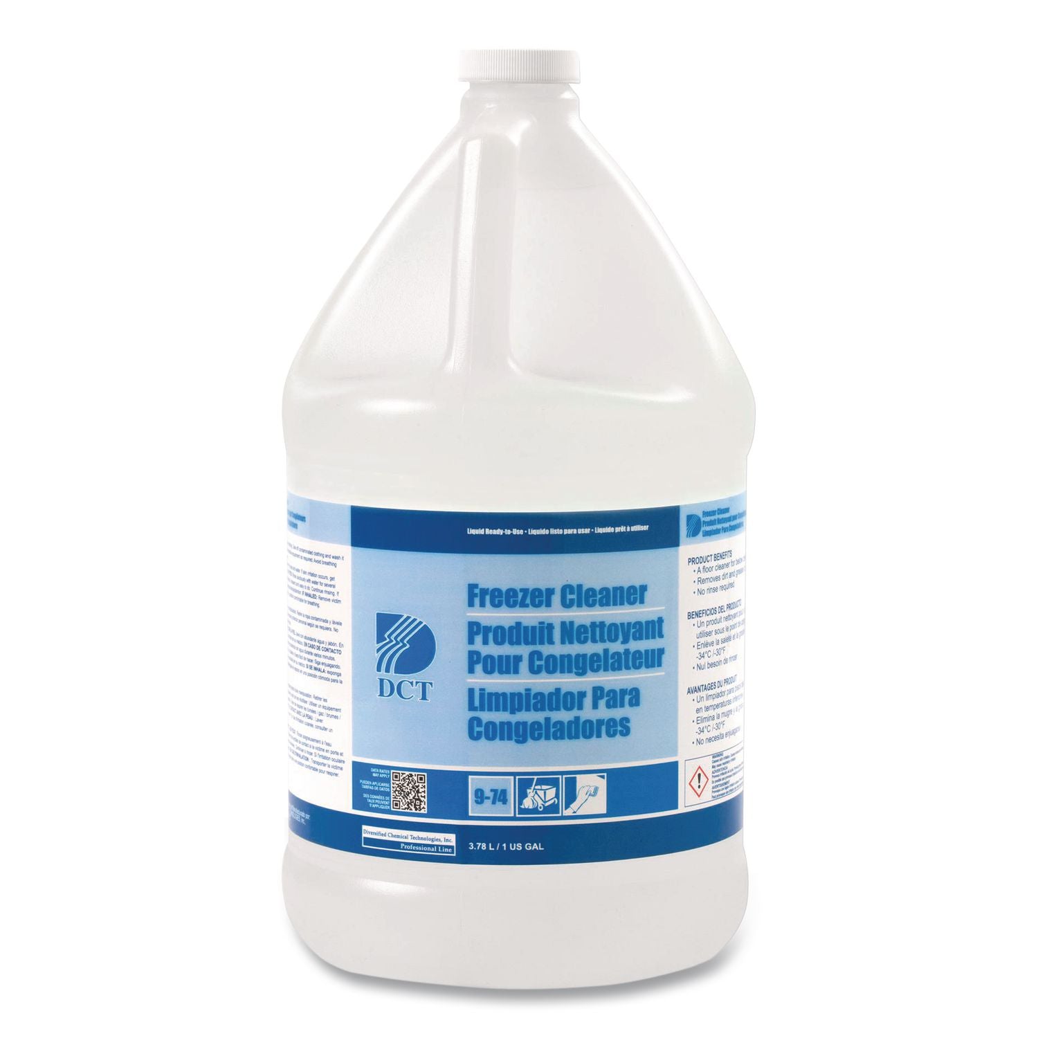 Freezer Cleaner, 1 Gal Bottle, 4/Carton