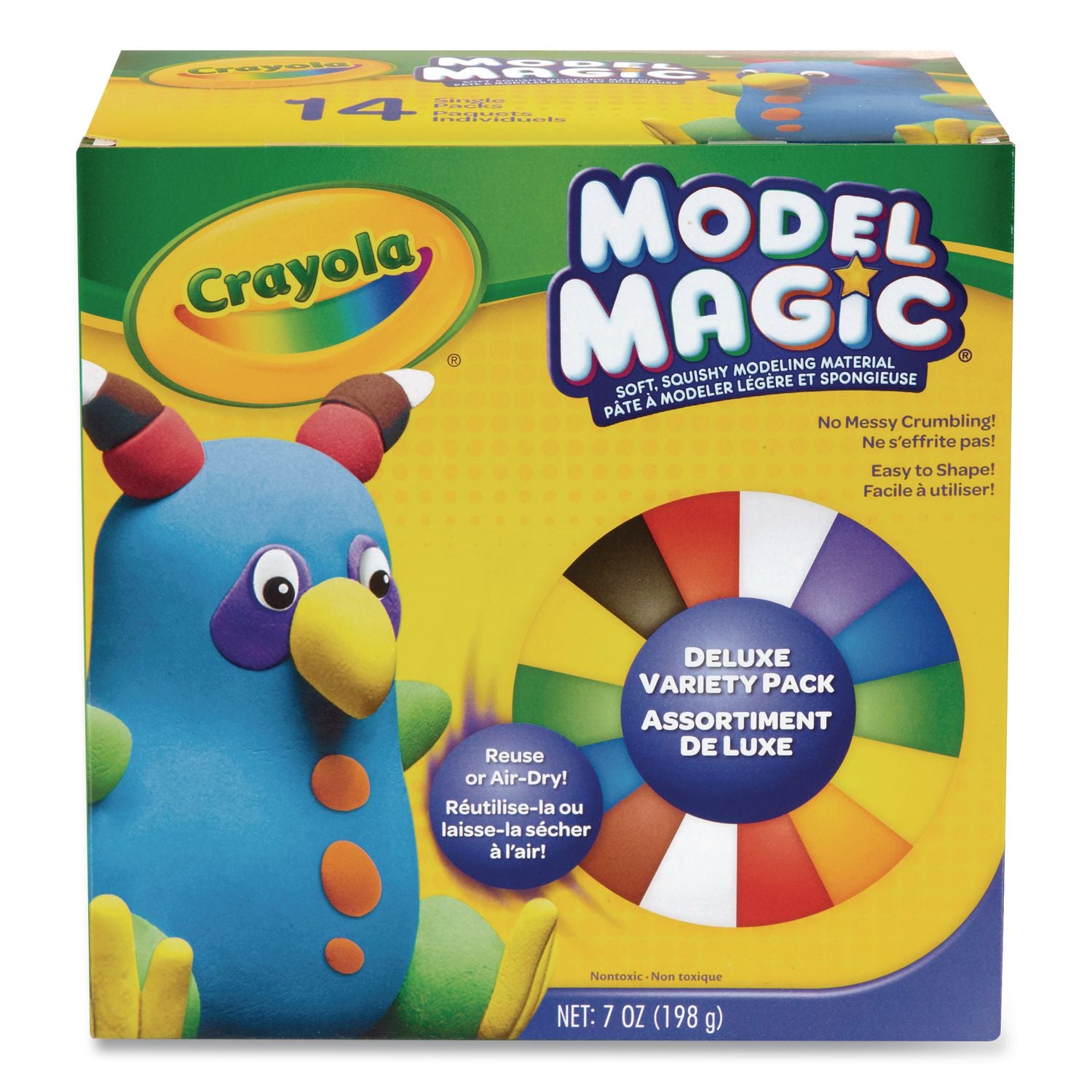 Model Magic Modeling Compound, Deluxe Variety Pack, Assorted Colors, 0.5 Oz Pack, 14 Packs