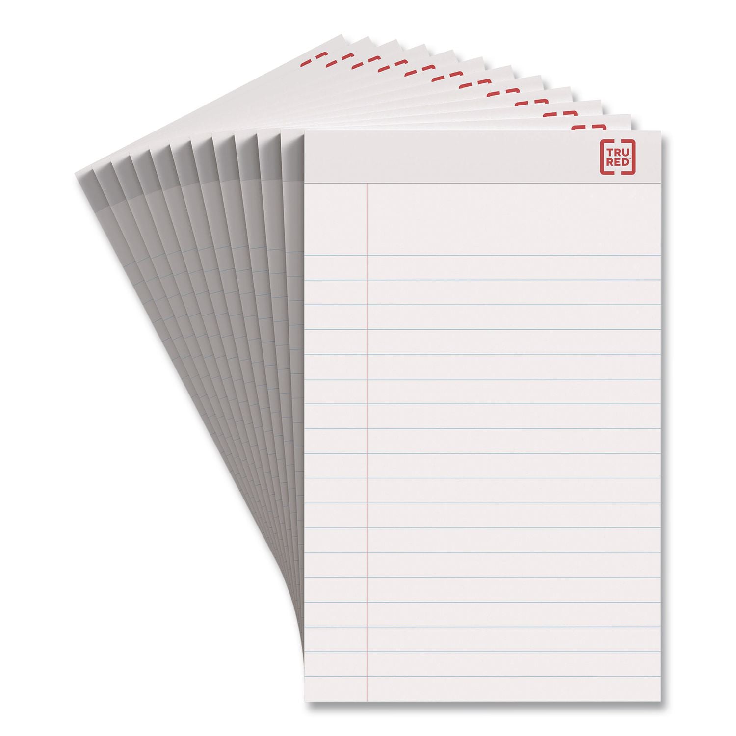 Notepads, Wide/Legal Rule, (50) White 5 X 8 Sheets, Dozen