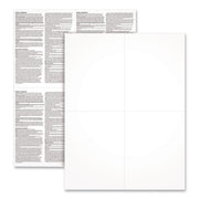 2024 W-2 4-Up Employee Copy Blank Front With Copy B And C Backers 8.5 X 3.66, 4 Forms/Sheet, 100 Forms Total