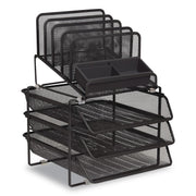 All-In-One Desktop Organizer, 10 Sections, 11.61 X 13.11 X 16, Black