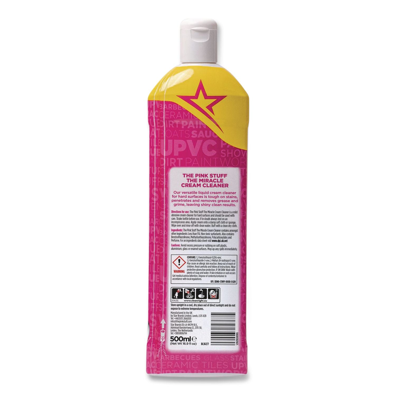 Miracle Cream Cleaner, Fruity Scent, 16.9 Oz Bottle, 6/Carton