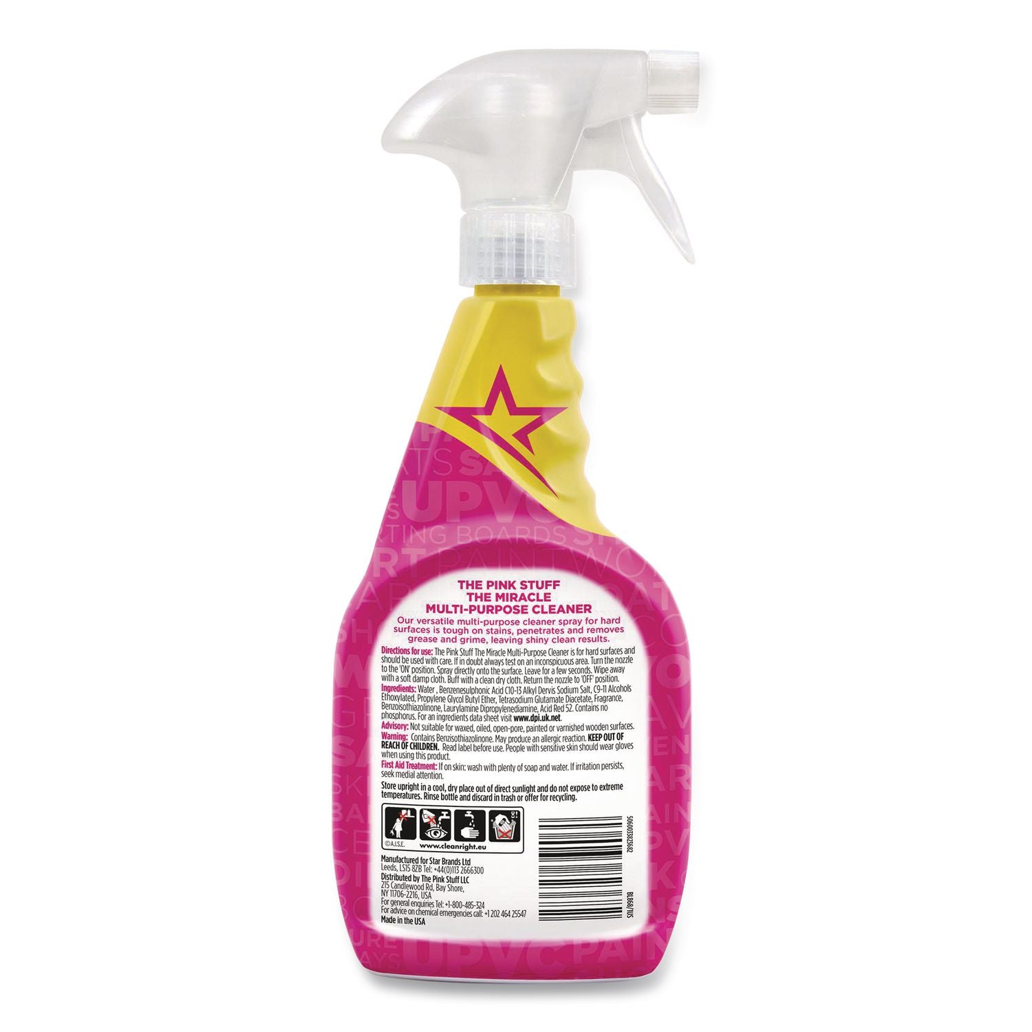 Miracle Multi-Purpose Cleaner, Fruity Scent, 25.4 Oz Trigger Spray Bottle