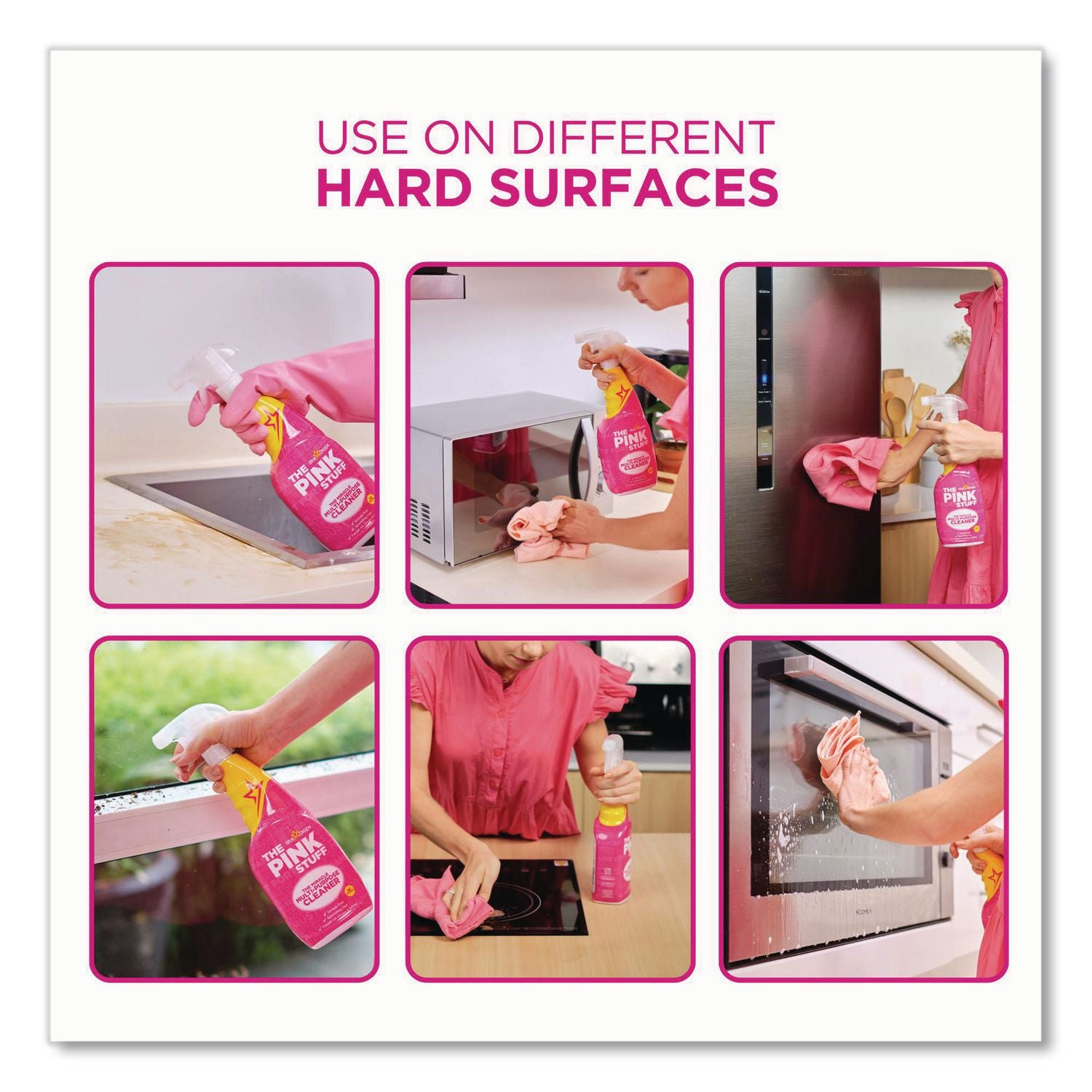 Miracle Multi-Purpose Cleaner, Fruity Scent, 25.4 Oz Trigger Spray Bottle, 4/Carton