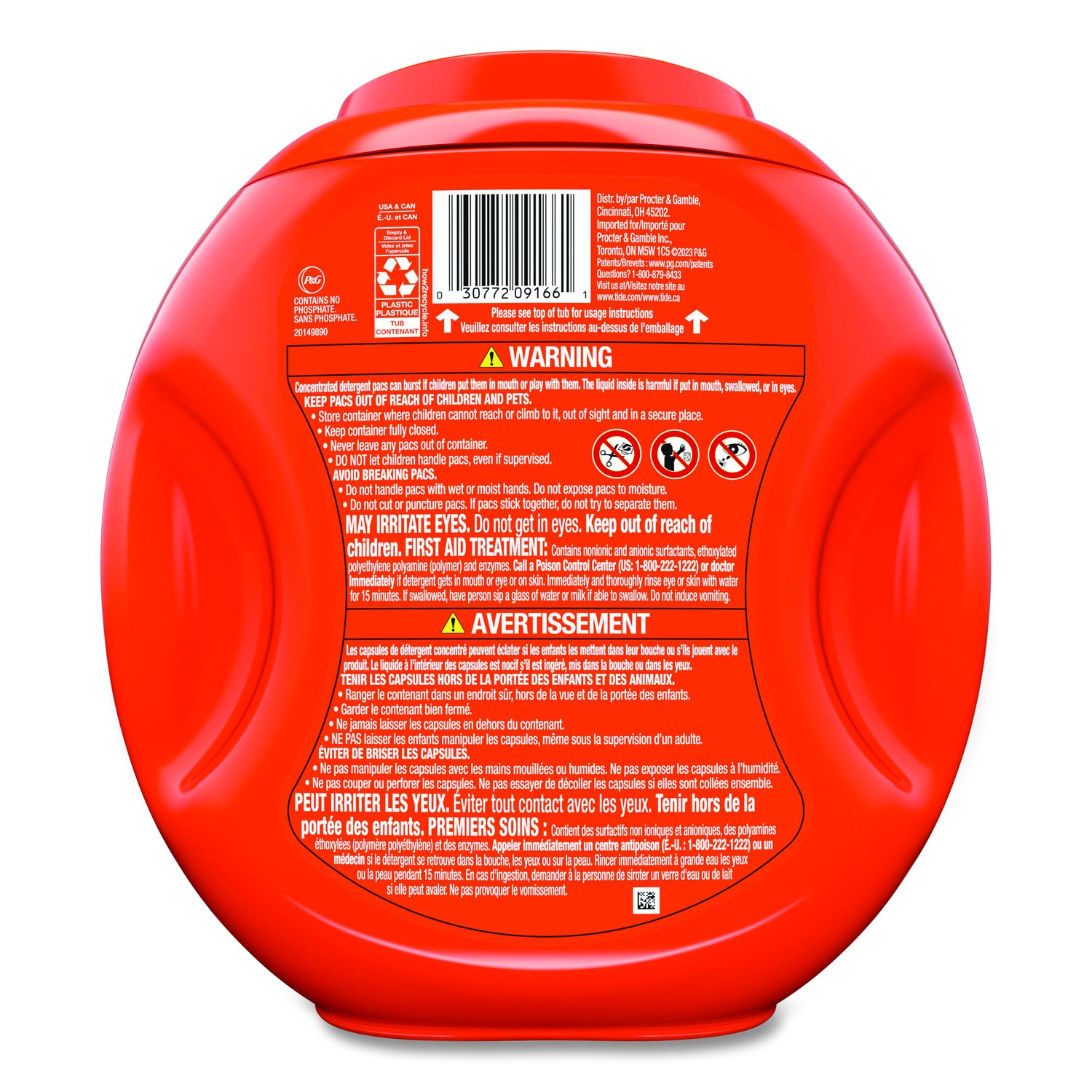 PODS Laundry Detergent, HE Compatible, Spring Meadow, 57 Oz Tub, 76 Pacs/Tub