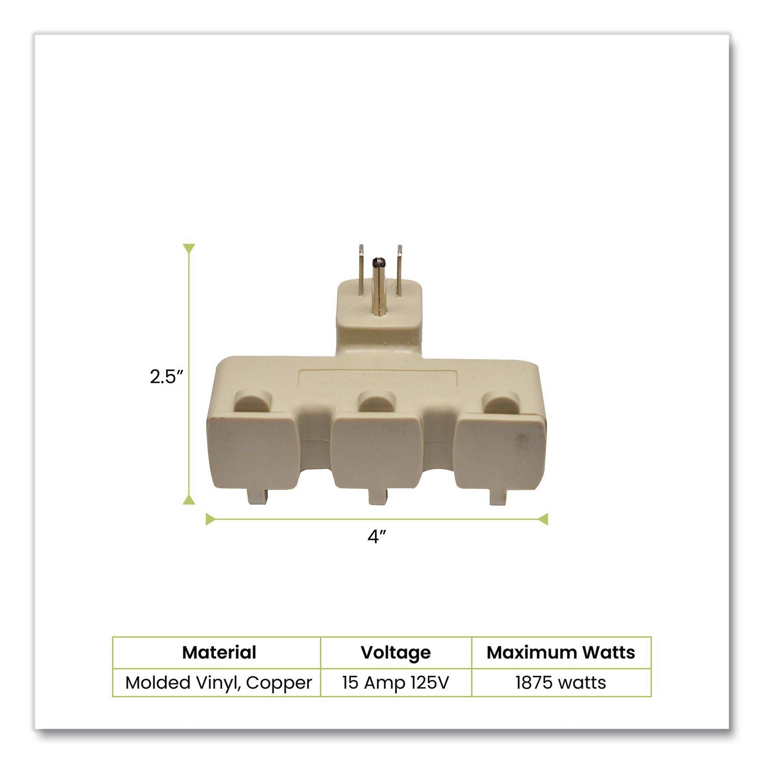 3 Outlet Right Angle Wall Tap, Beige