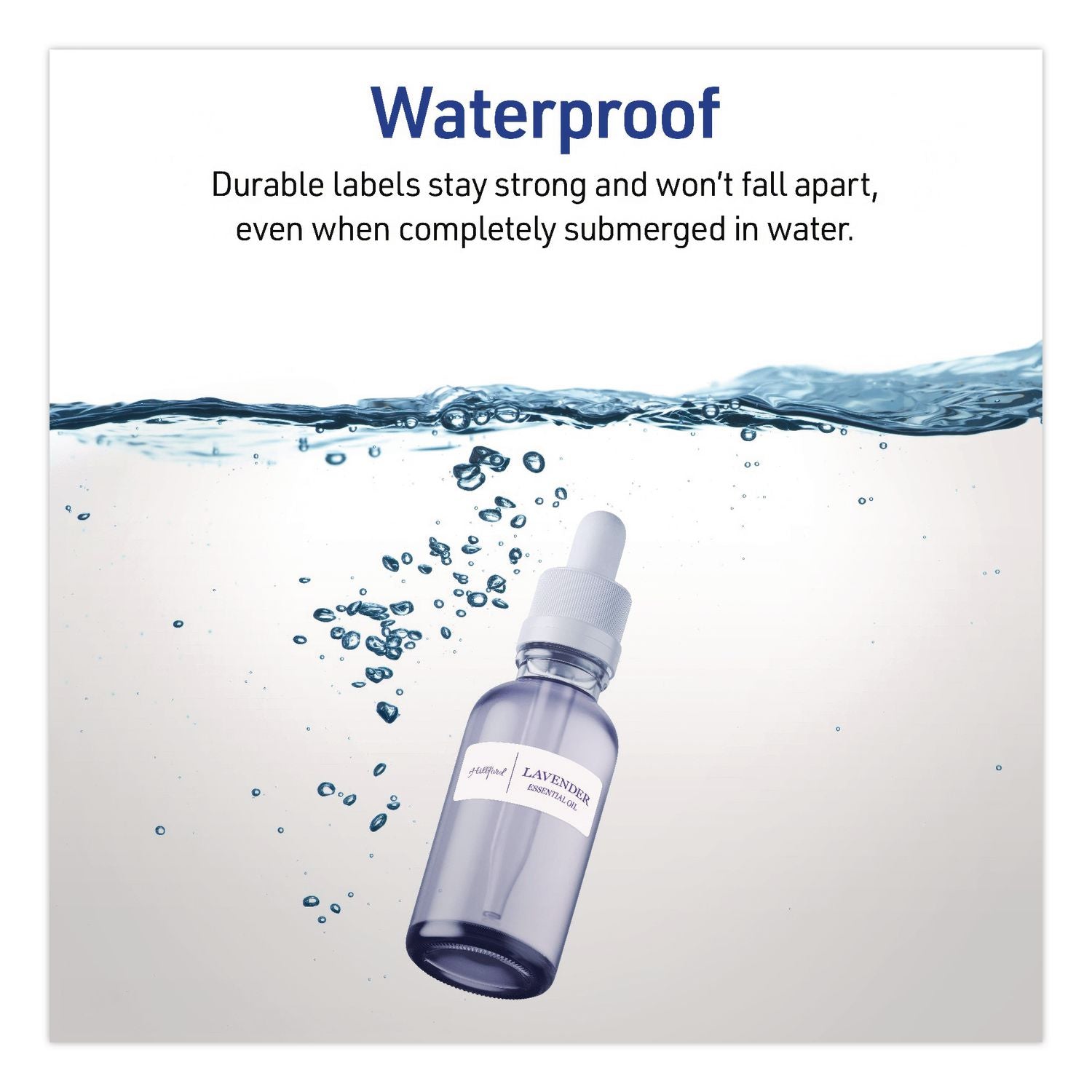 Waterproof Film Address Labels With Sure Feed Technology, Laser, 1 X 2.63, White, 30/Sheet, 10 Sheets/Pack