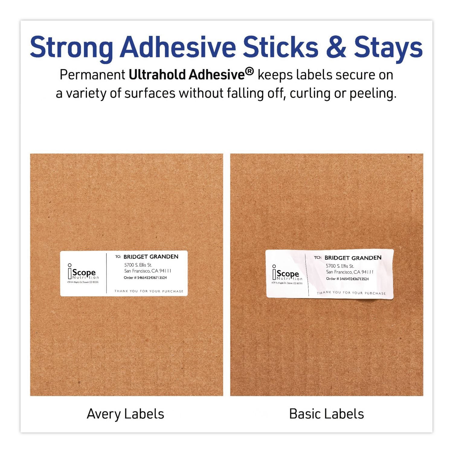 Waterproof Film Address Labels With Sure Feed Technology, Laser, 1 X 2.63, White, 30/Sheet, 10 Sheets/Pack