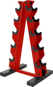 CAP Barbell A-style Dumbbell Metal Storage Rack - Red