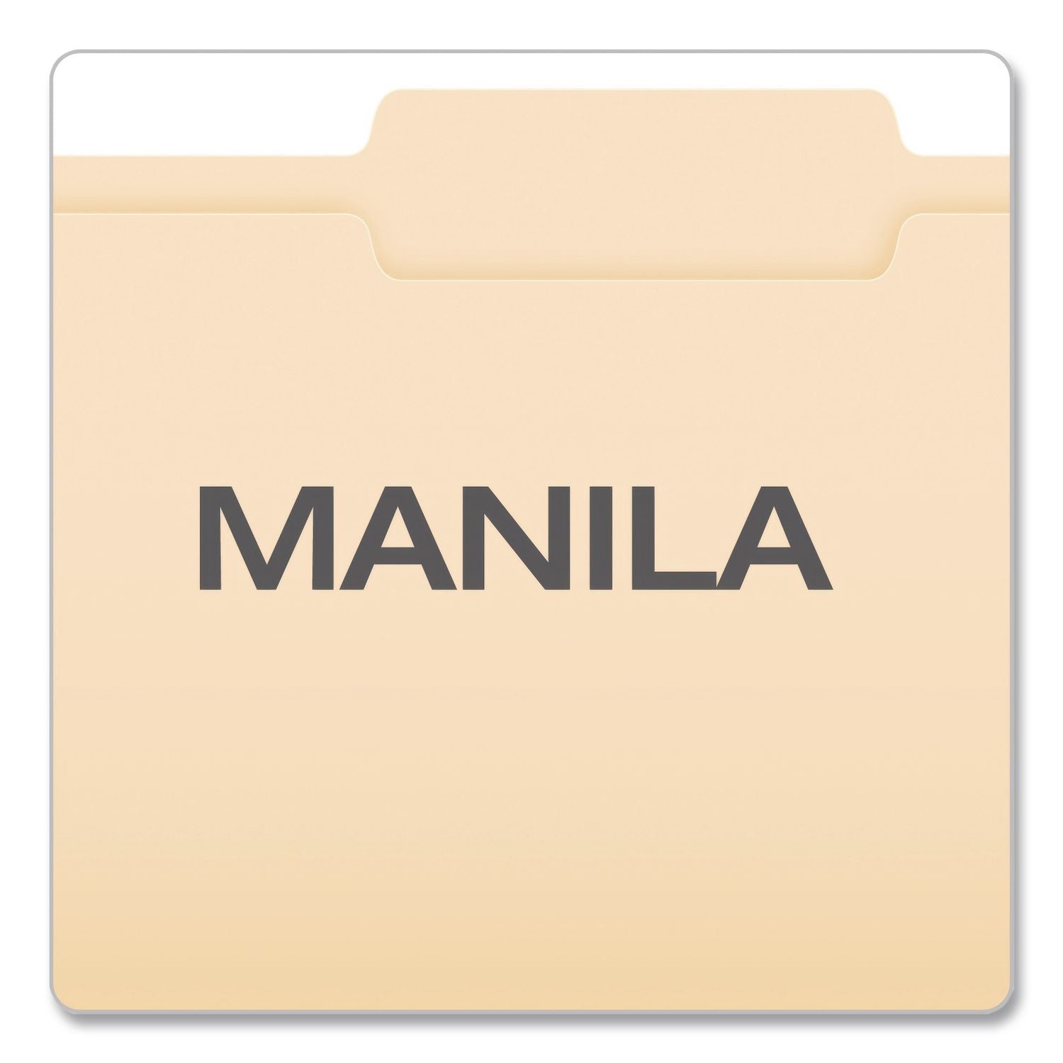 Reinforced Top Tab Manila File Folders, 2/5-Cut Tabs: Right Of Center Position, Letter Size, Manila, 100/Box