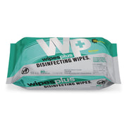 Wipesplus Disinfecting Surface Wipes, Flat Pack, 1-Ply, 7 X 8, Lemon Scent, White