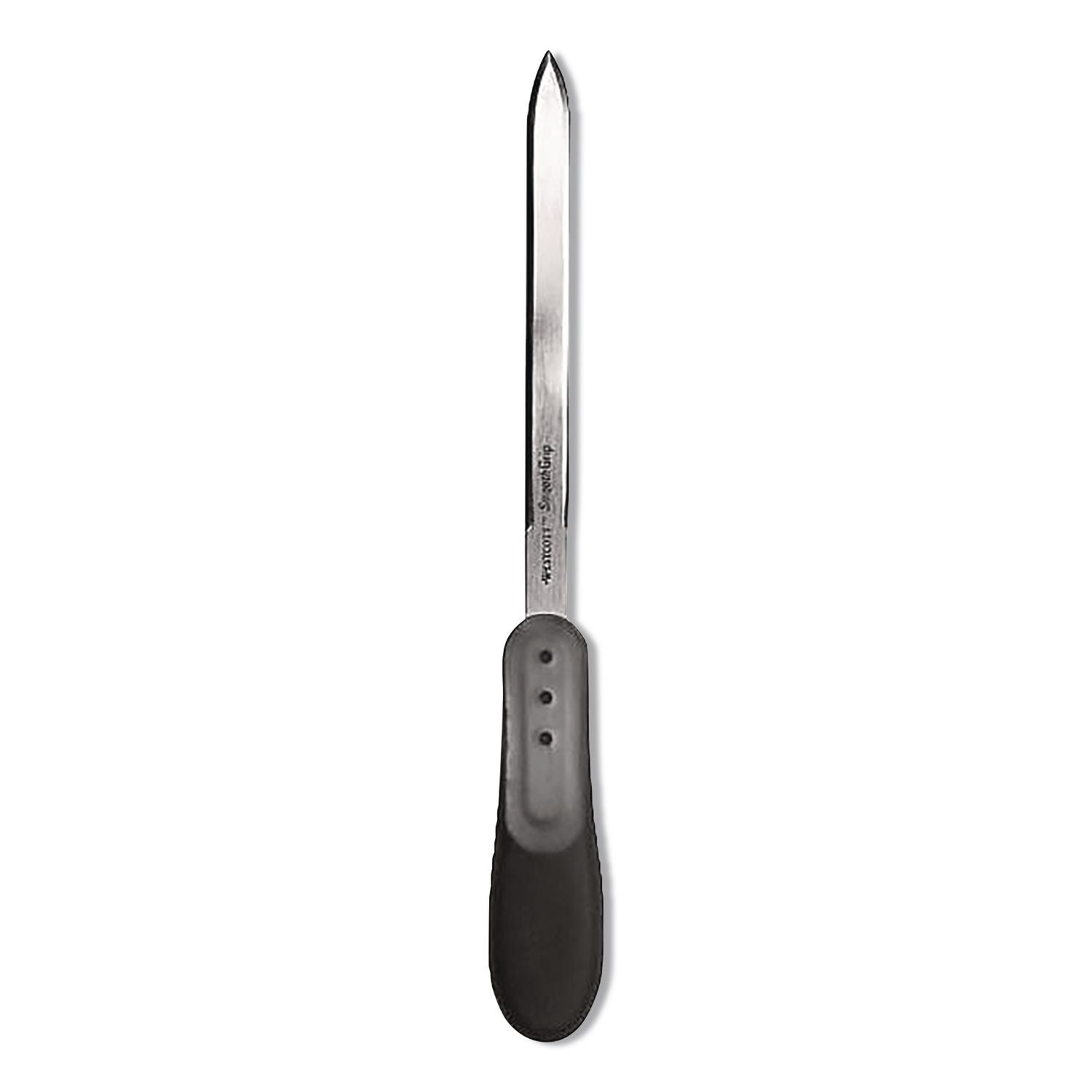 Kleenearth Recycled Letter Opener With Antimicrobial Protection, 9", Black