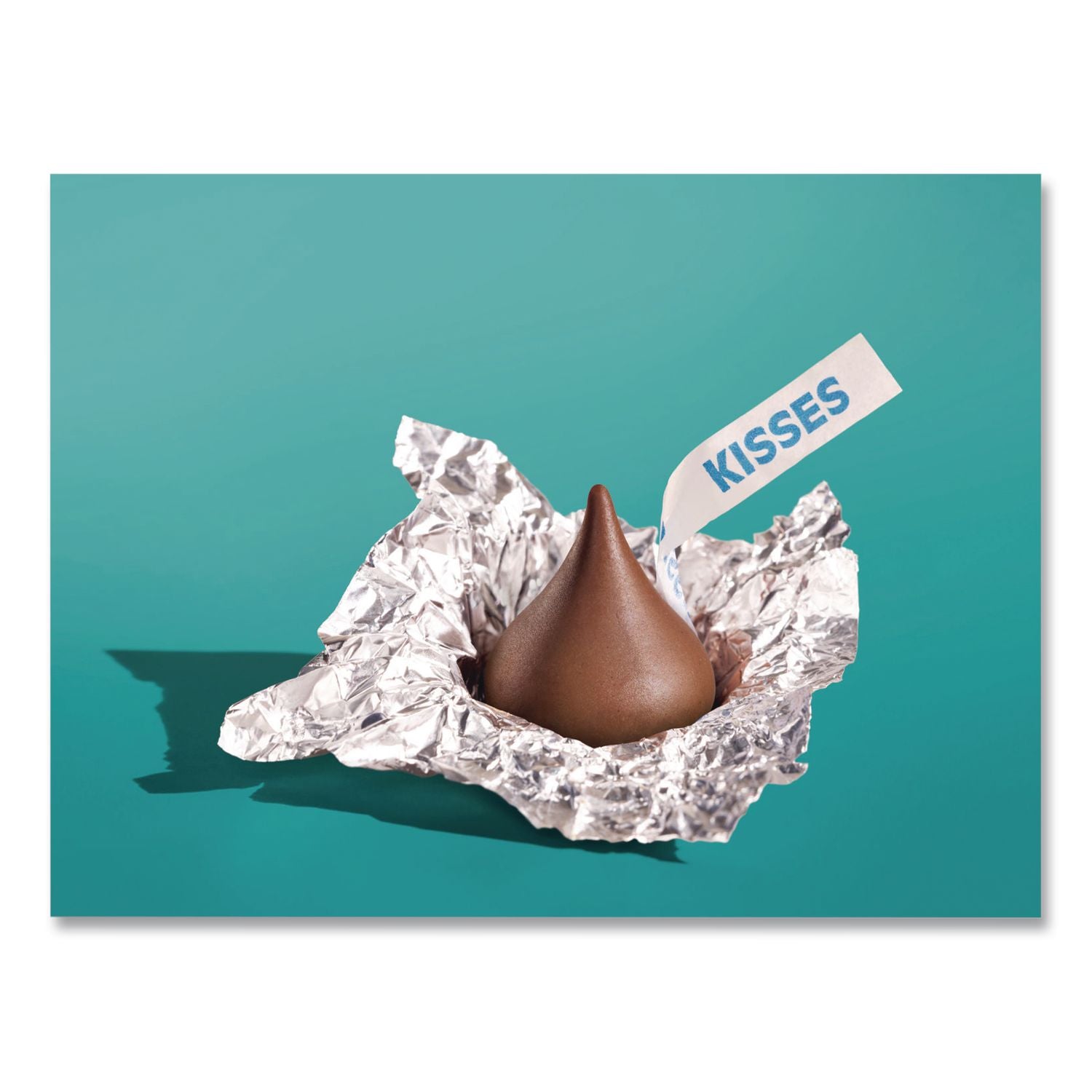 KISSES Milk Chocolate Candy, Silver Foils, 60 Oz Bag