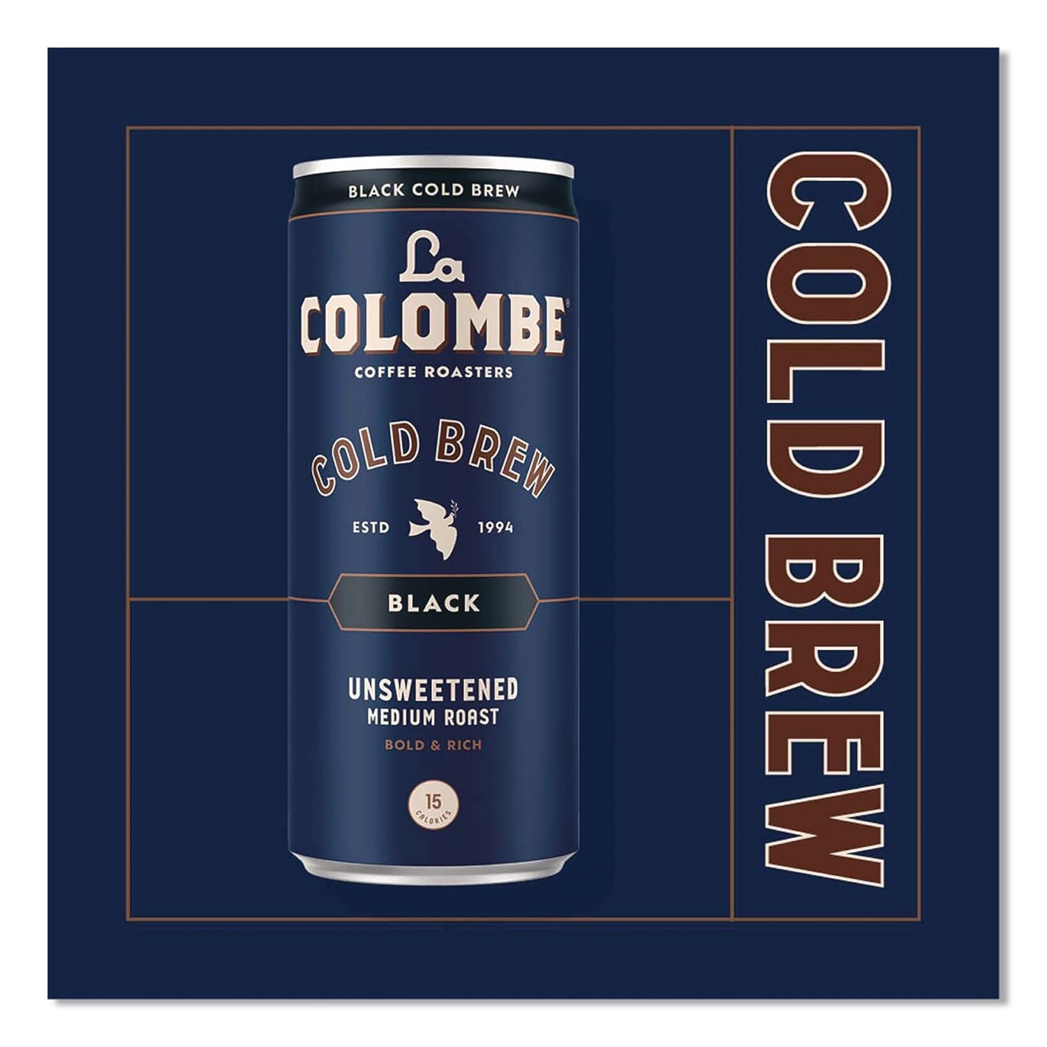 Cold Brew Coffee, Black, 11 Oz Can, 12/Carton