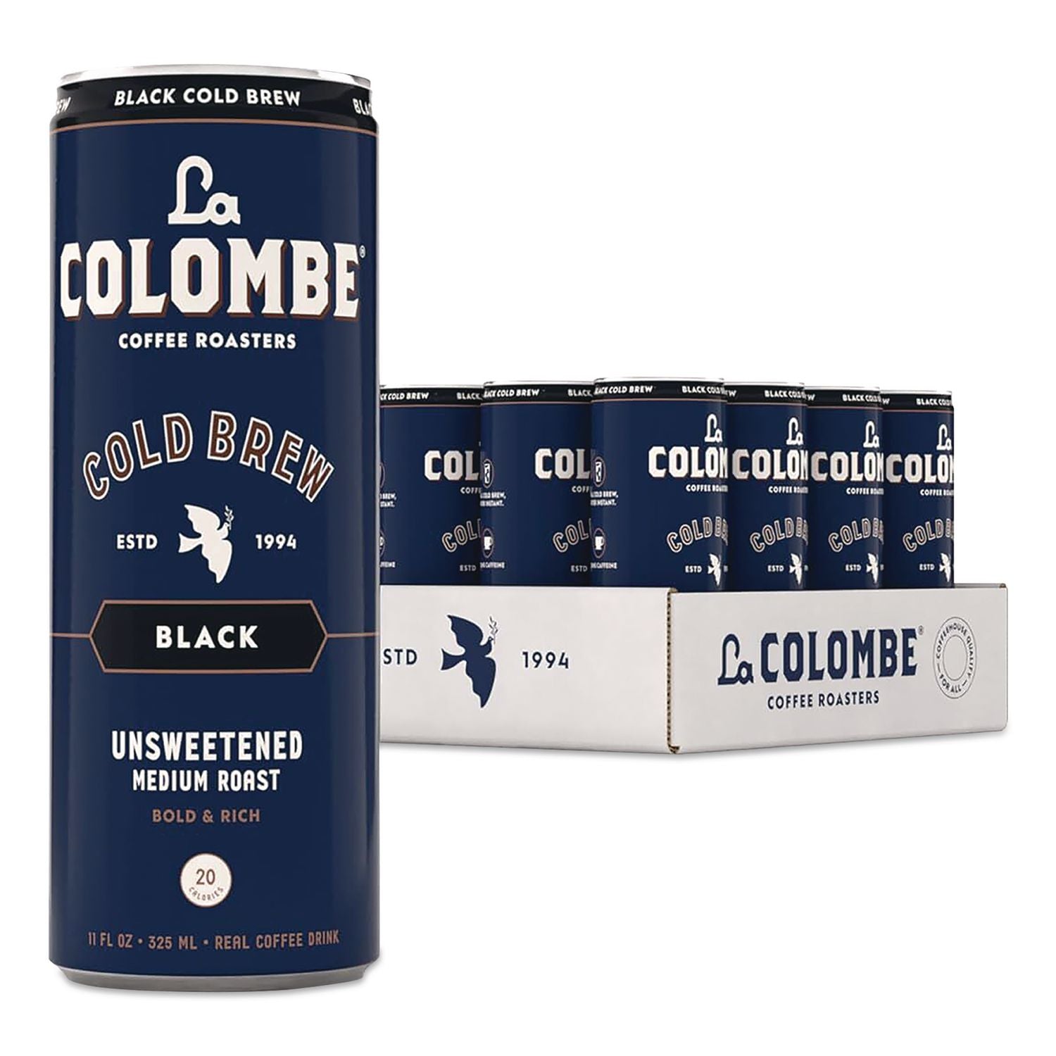 Cold Brew Coffee, Black, 11 Oz Can, 12/Carton