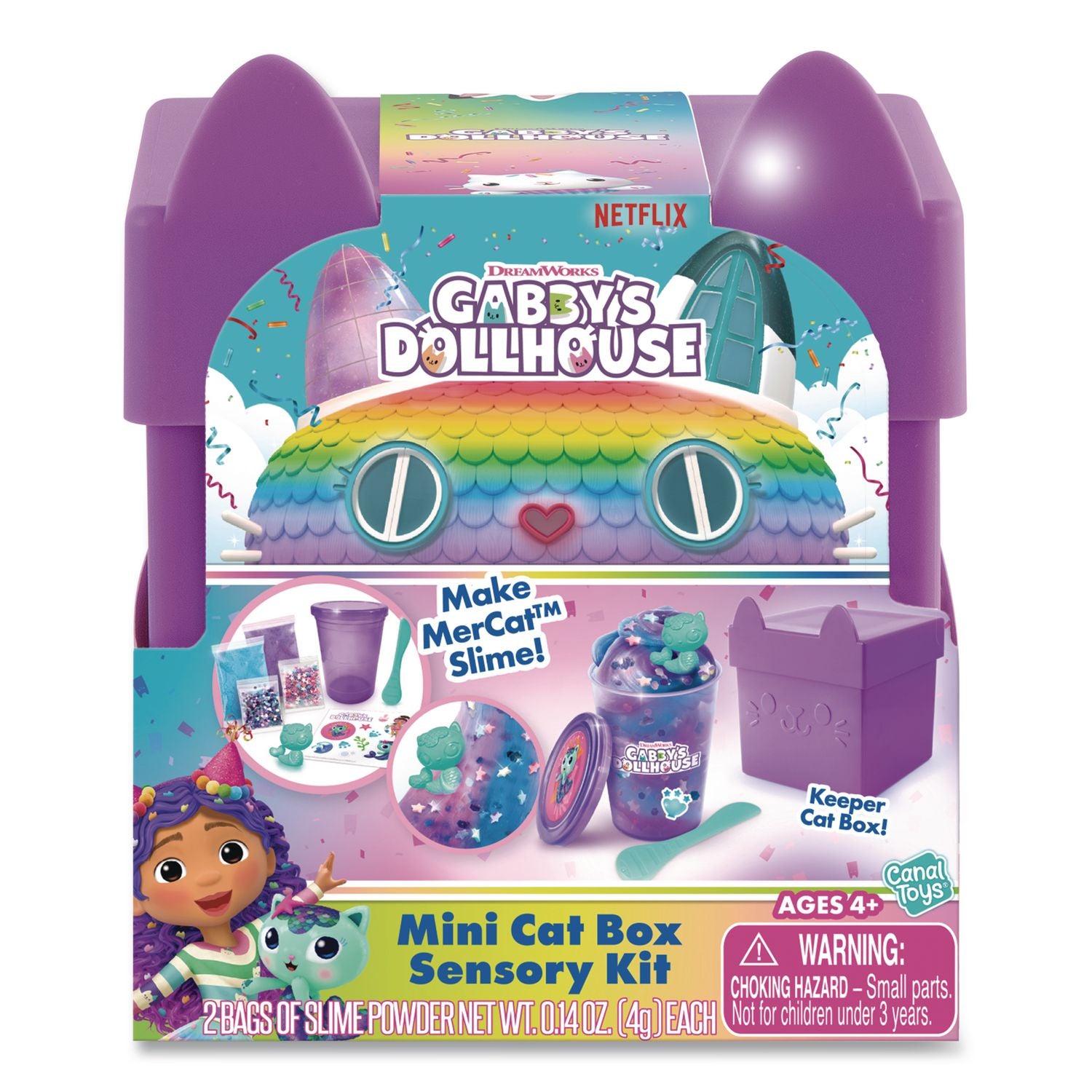 Gabby'S Dollhouse Cat Box Sensory Compound Kit, Ages 4 And Up, 32 Pieces