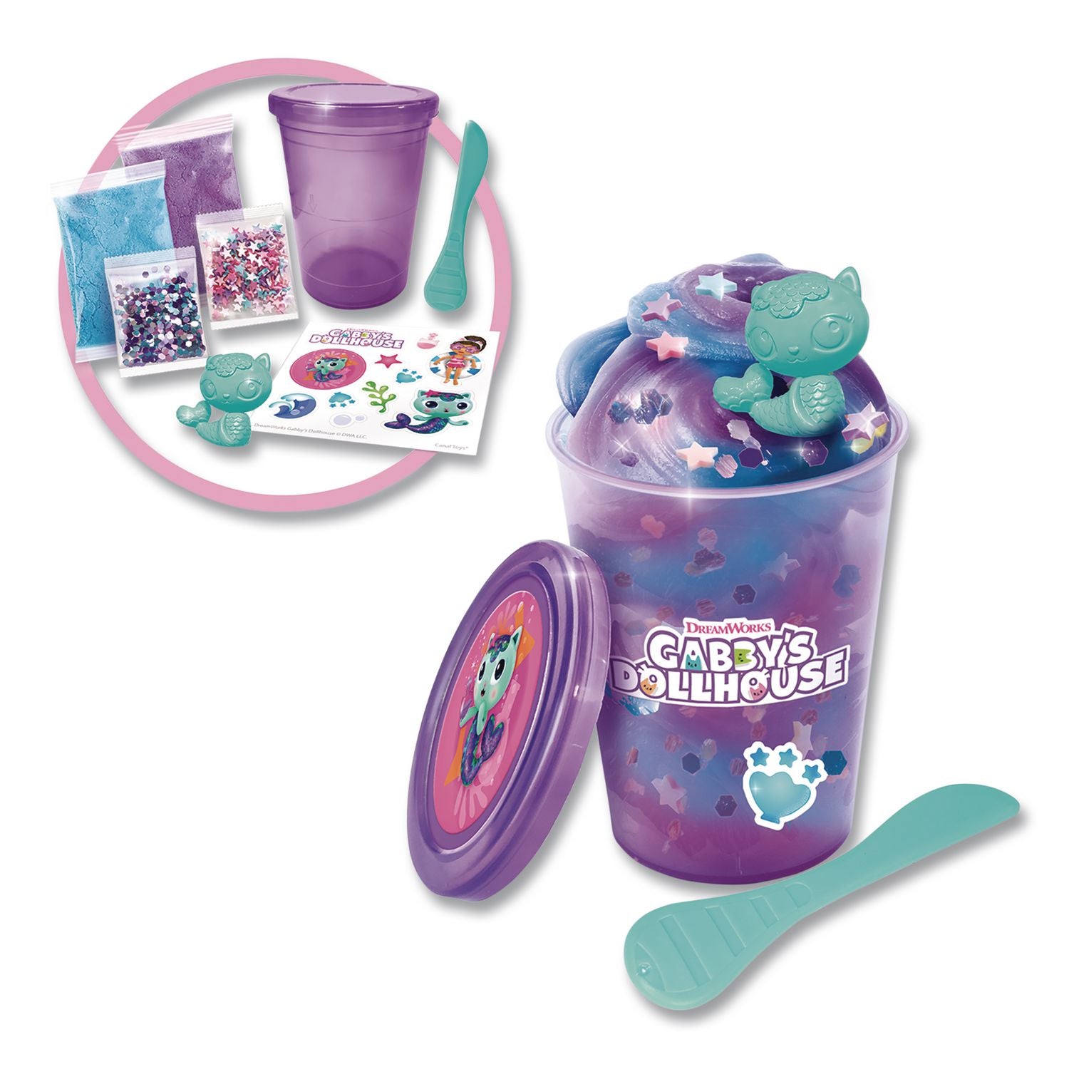 Gabby'S Dollhouse Cat Box Sensory Compound Kit, Ages 4 And Up, 32 Pieces
