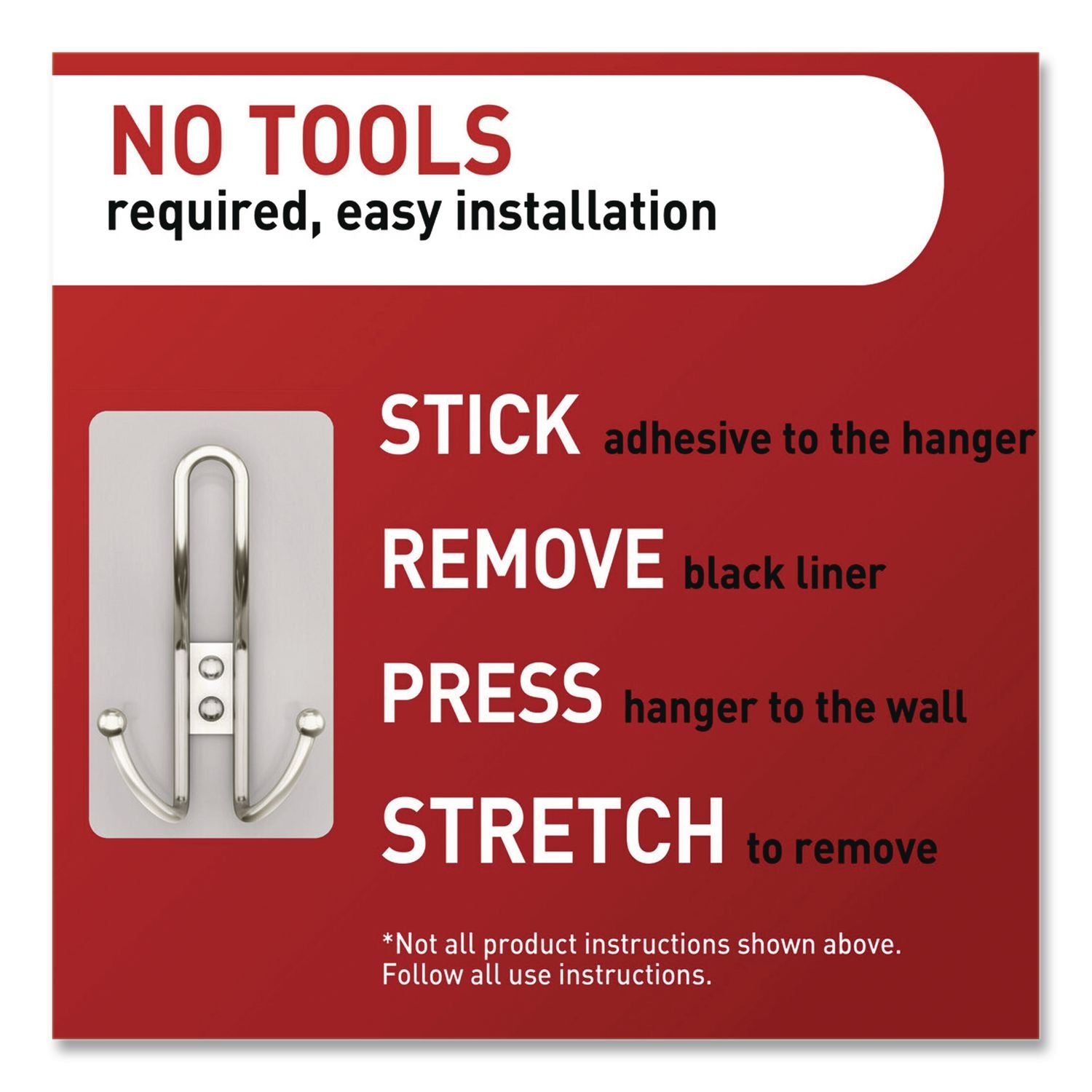 Decorative X-Large Triple Hooks, Metal, Satin Nickel, Supports 10 Lb, 2/Pack