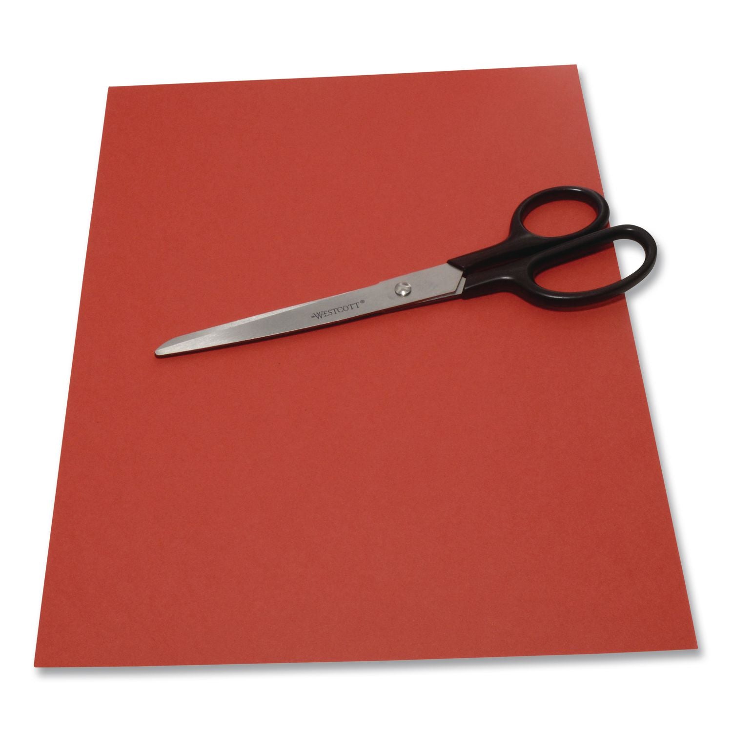 Straight Contract Scissors, 8" Long, 3" Cut Length, Straight Black Handle, 144/Carton