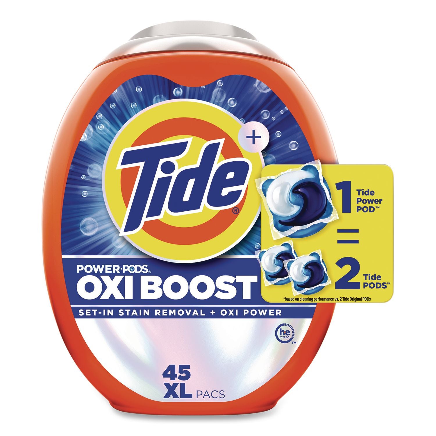 Oxi Boost Power PODS, HE Compatible, 45 Pods/Tub