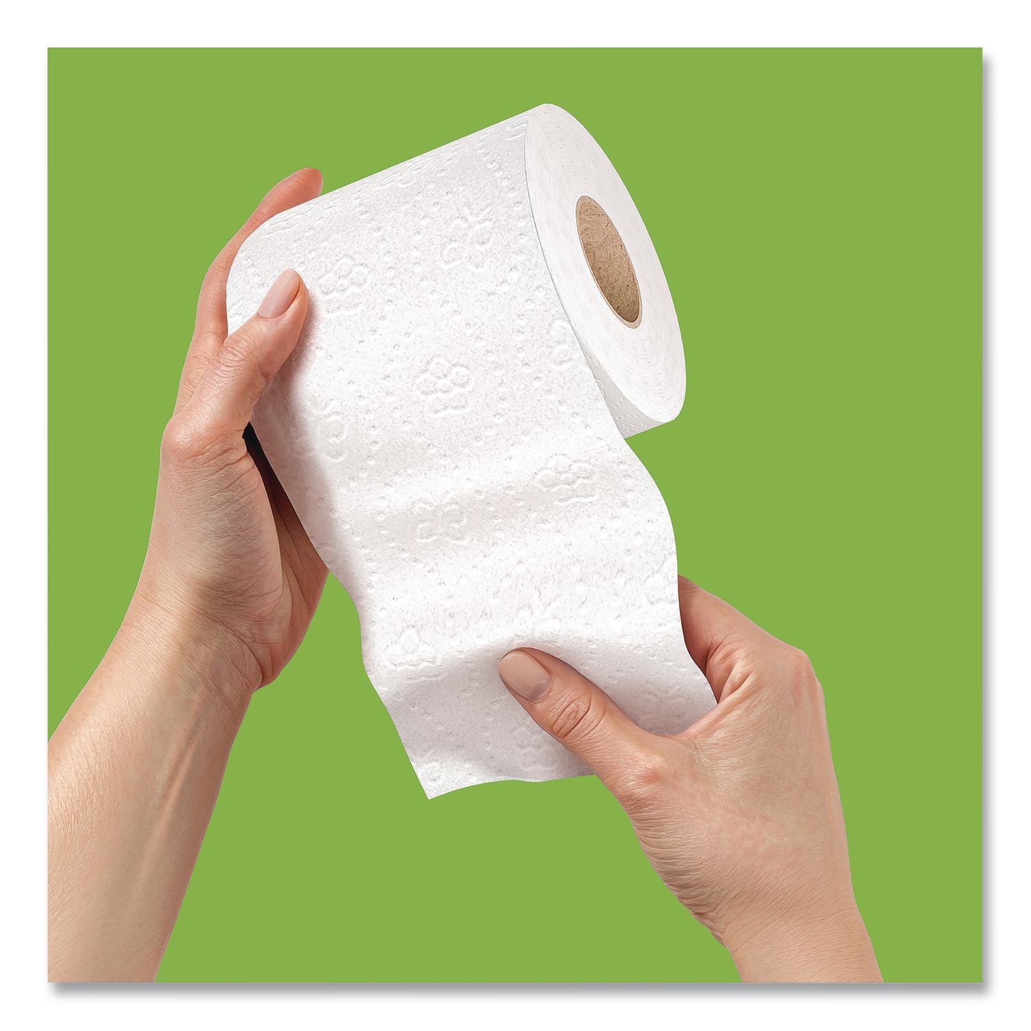 Eco Recycled Toilet Paper, Septic Safe, 2-Ply, White, 240 Sheets/Roll, 12 Rolls/Pack