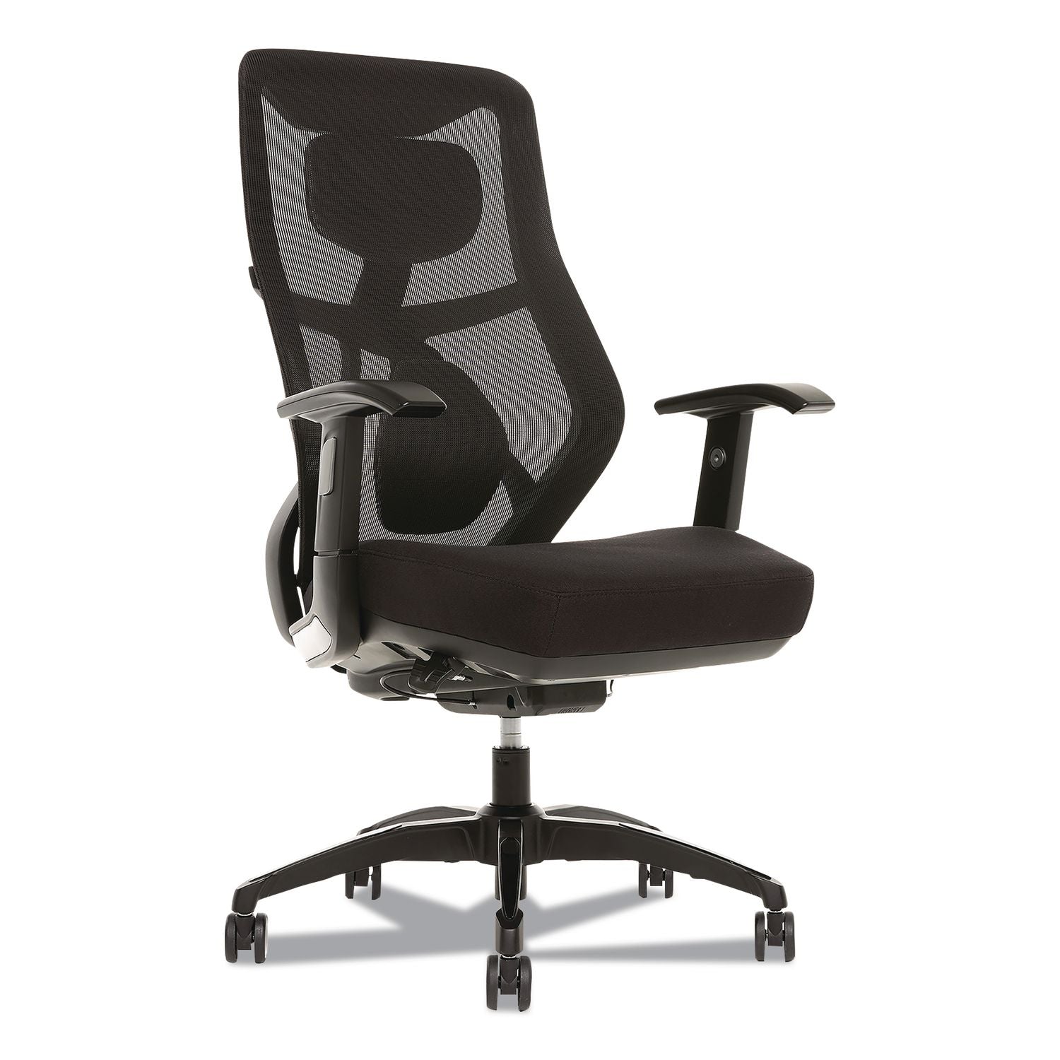 Duo-Ex Ergonomic Mesh Back Task Chair, Supports Up To 275 Lb, 19" To 22" Seat Height, Black