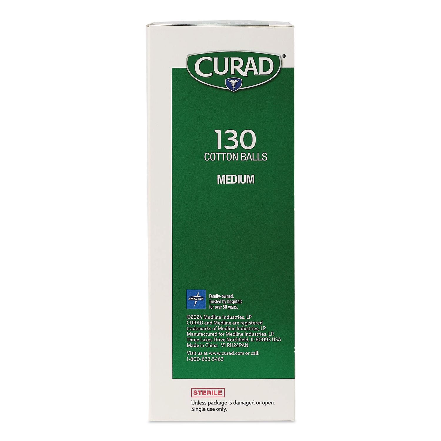 Sterile Cotton Balls, 130/Box