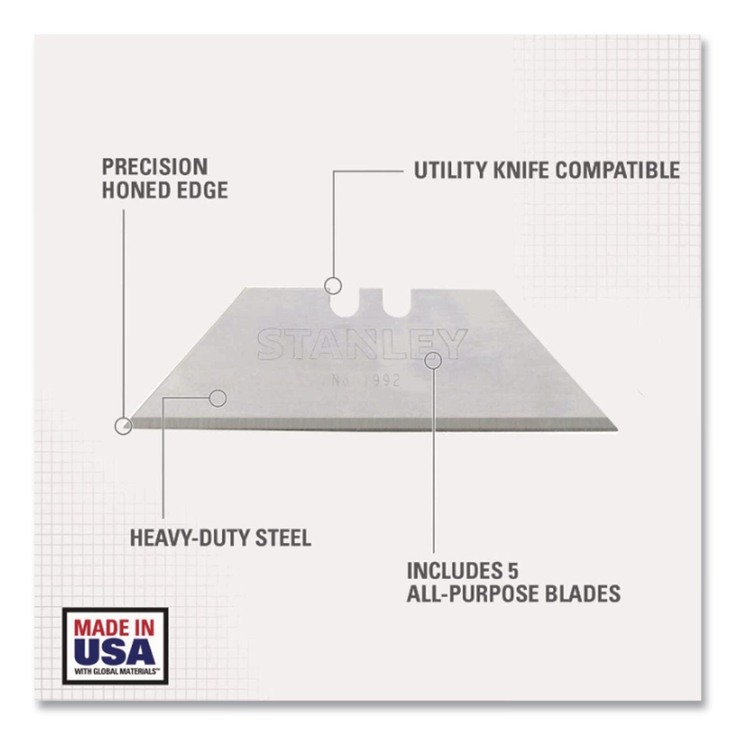 1992 Heavy-Duty Utility Blades, 1, 000/Carton