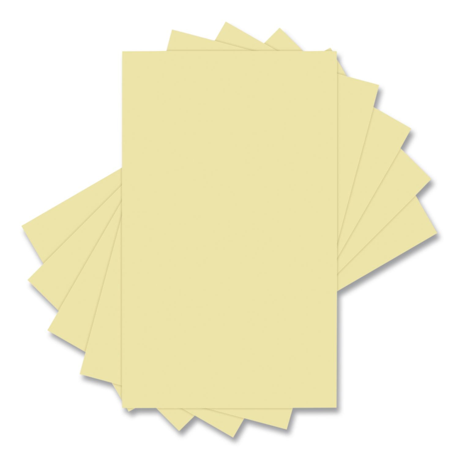 Colors 30% Recycled Multipurpose Color Paper, 20 Lb Bond Weight, 8.5 X 14, Canary, 500 Sheets/Ream, 10 Reams/Carton