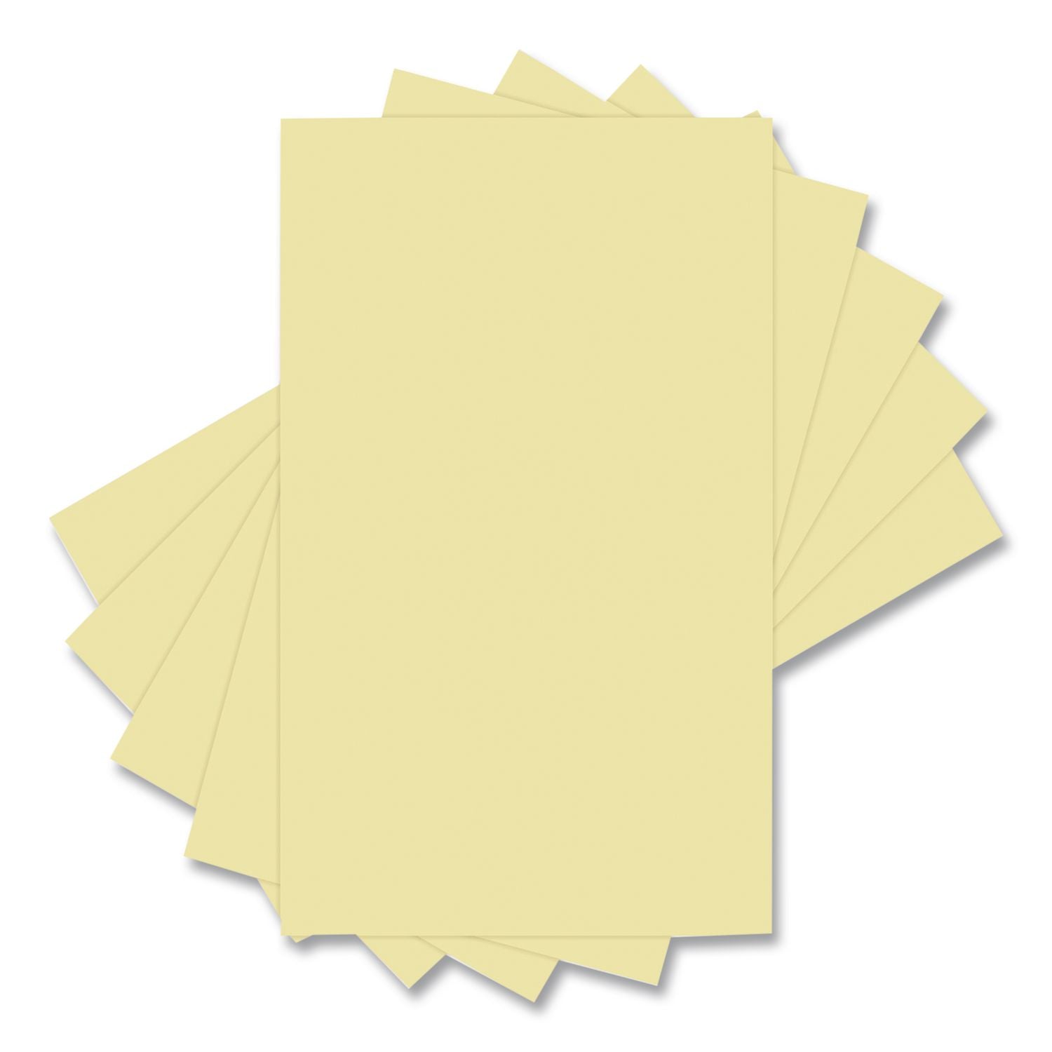 Colors 30% Recycled Multipurpose Color Paper, 20 Lb Bond Weight, 11 X 17, Canary, 500 Sheets/Ream, 5 Reams/Carton