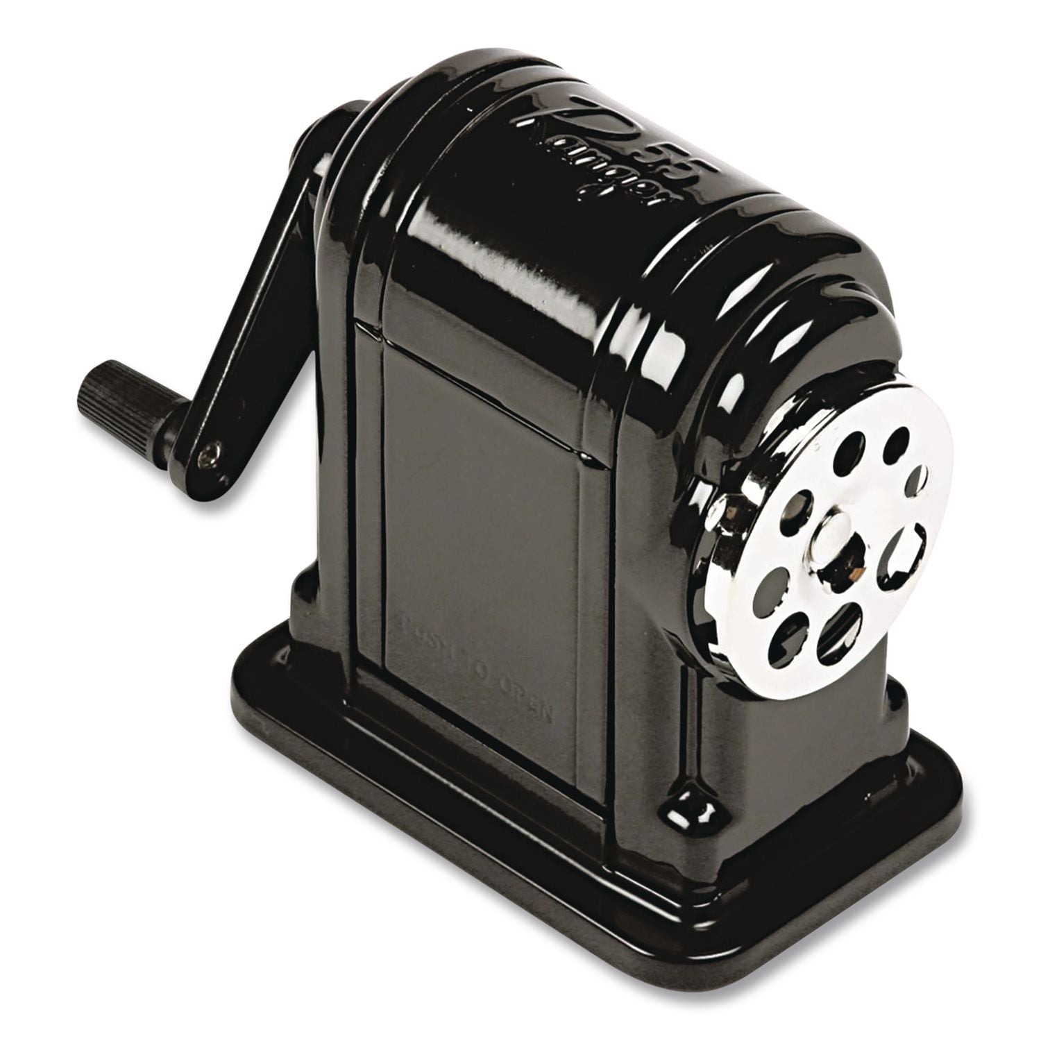 Ranger 55 Classroom Manual Pencil Sharpener, Manually-Powered, 3.25 X 6 X 5.5, Black, 6/Carton