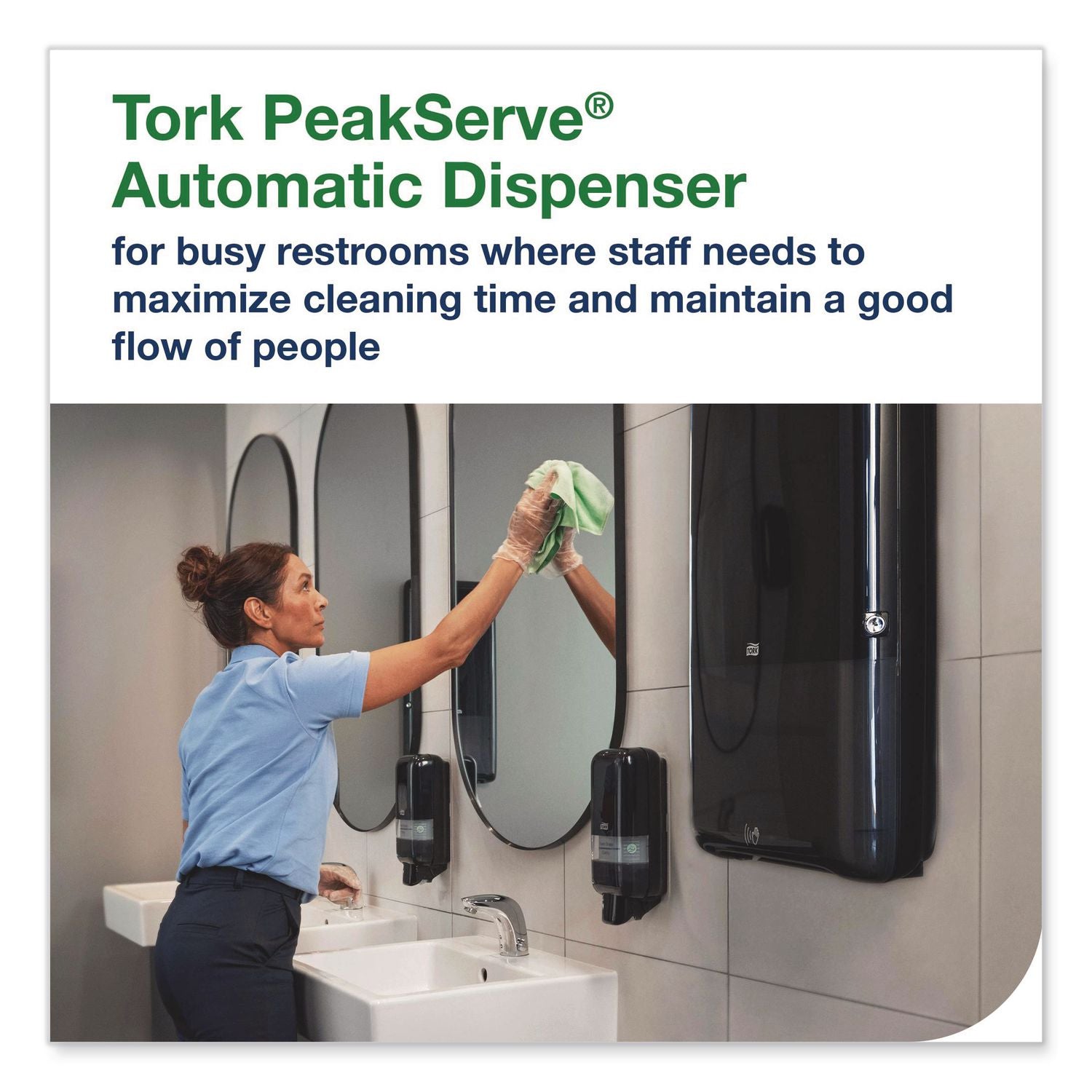 Peakserve Automatic Continuous Paper Hand Towel Dispenser, 14.47 X 4.04 X 25.15, White