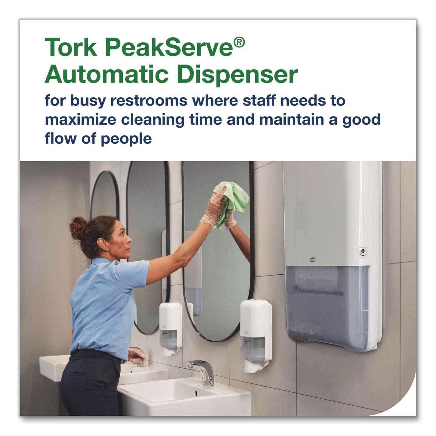 Peakserve Automatic Continuous Paper Hand Towel Dispenser, 14.47 X 4.04 X 25.15, Black
