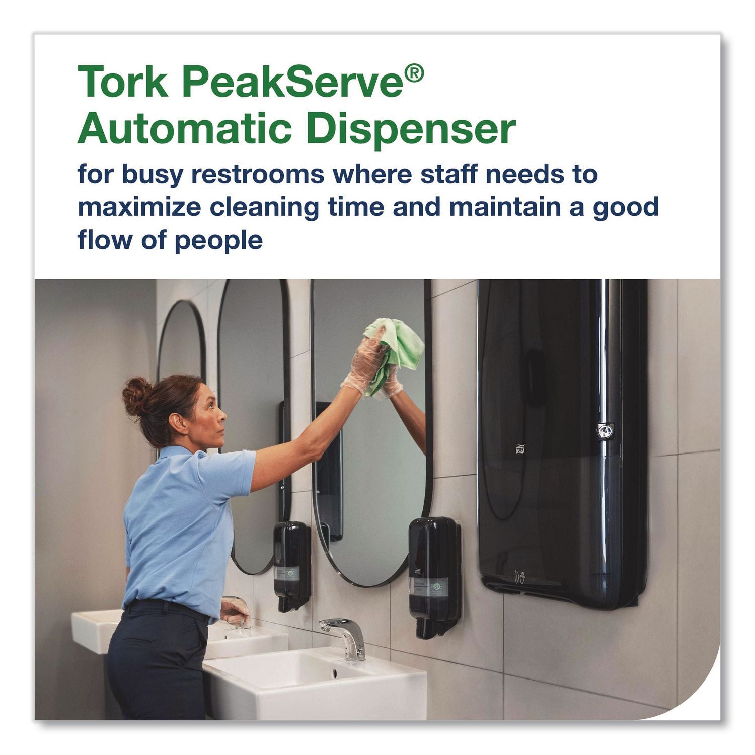 Peakserve Automatic Continuous Paper Hand Towel Dispenser, 14.47 X 4.04 X 25.15, Black